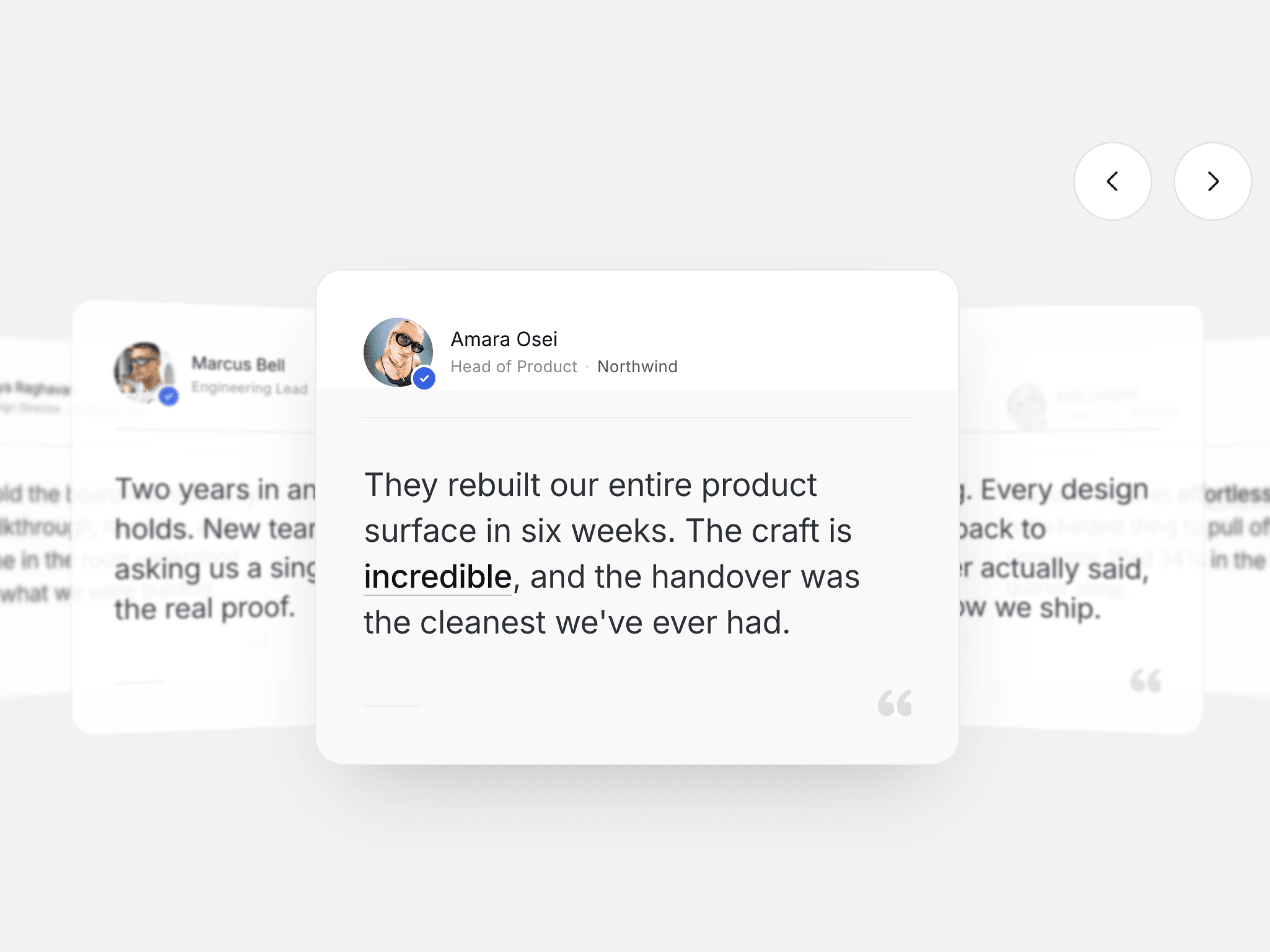 Testimonial Depth