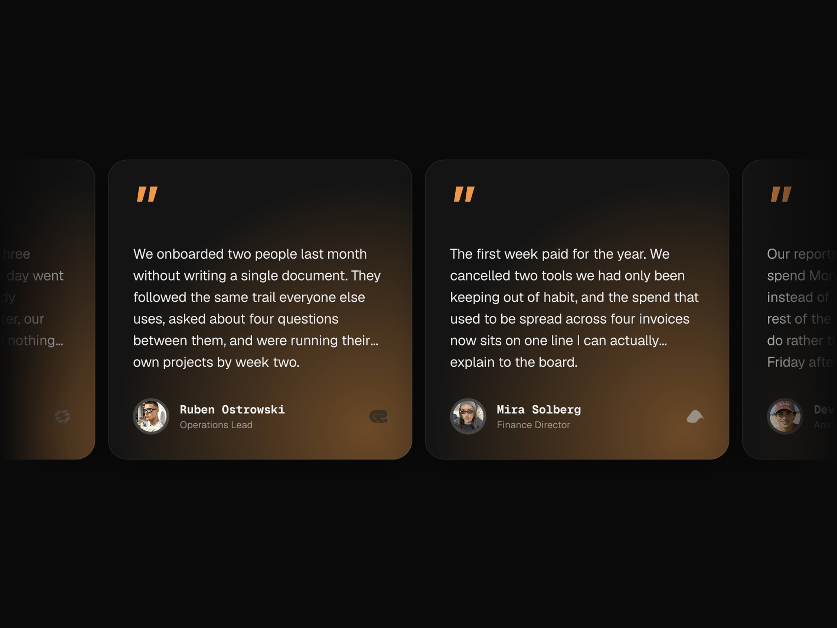 Testimonial Ember