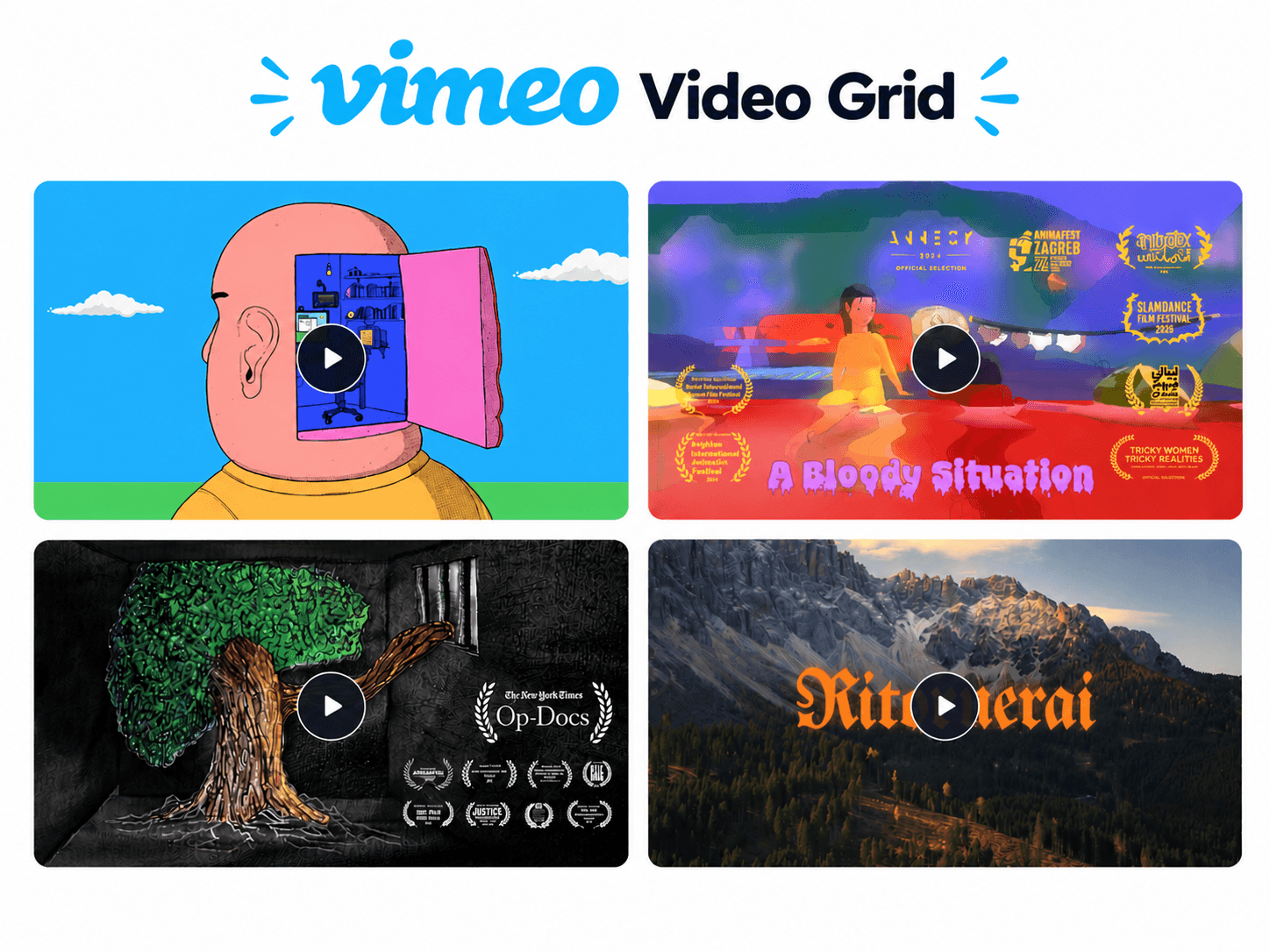 Vimeo Video Grid