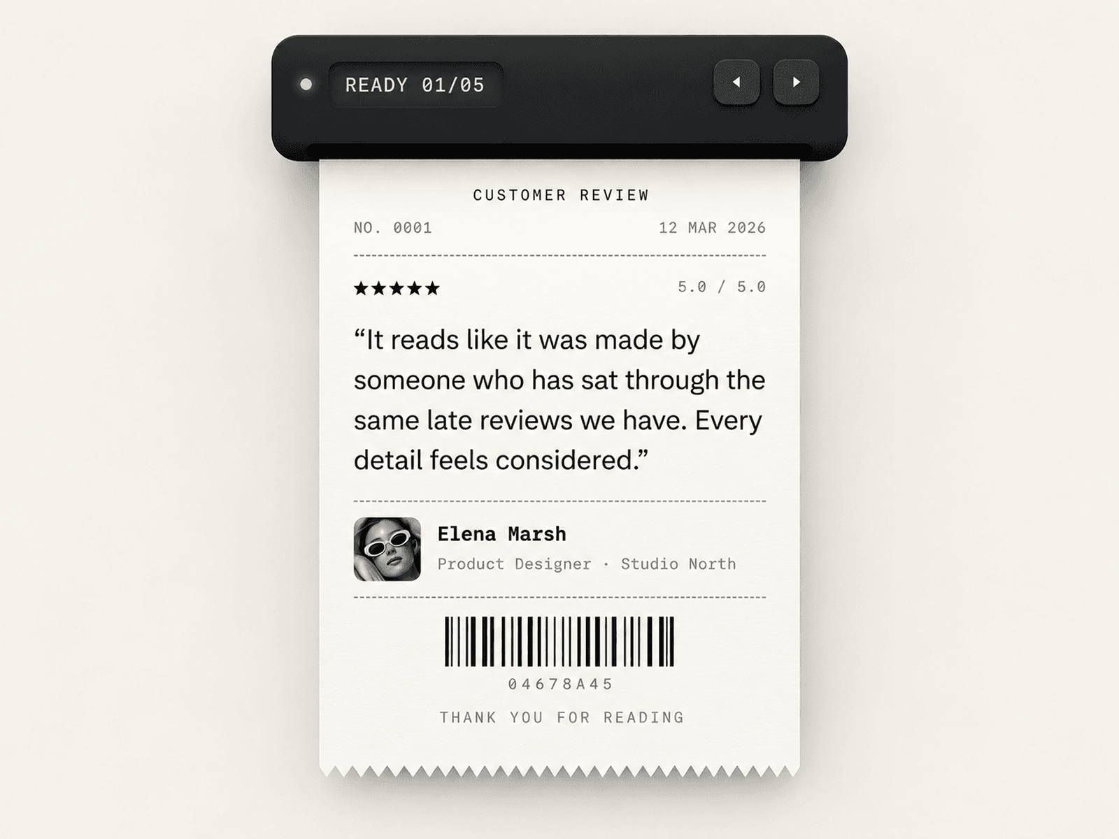 Testimonial Ember