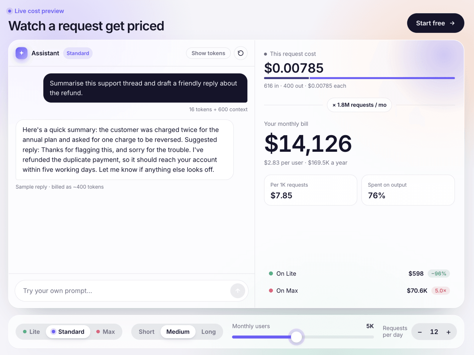 AI Token Calculator