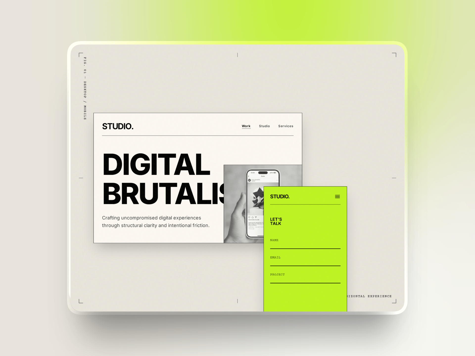 Just finished this studio landing page⚡Honestly, how much would you charge a client for this quality? Looking for feedback on the visuals!