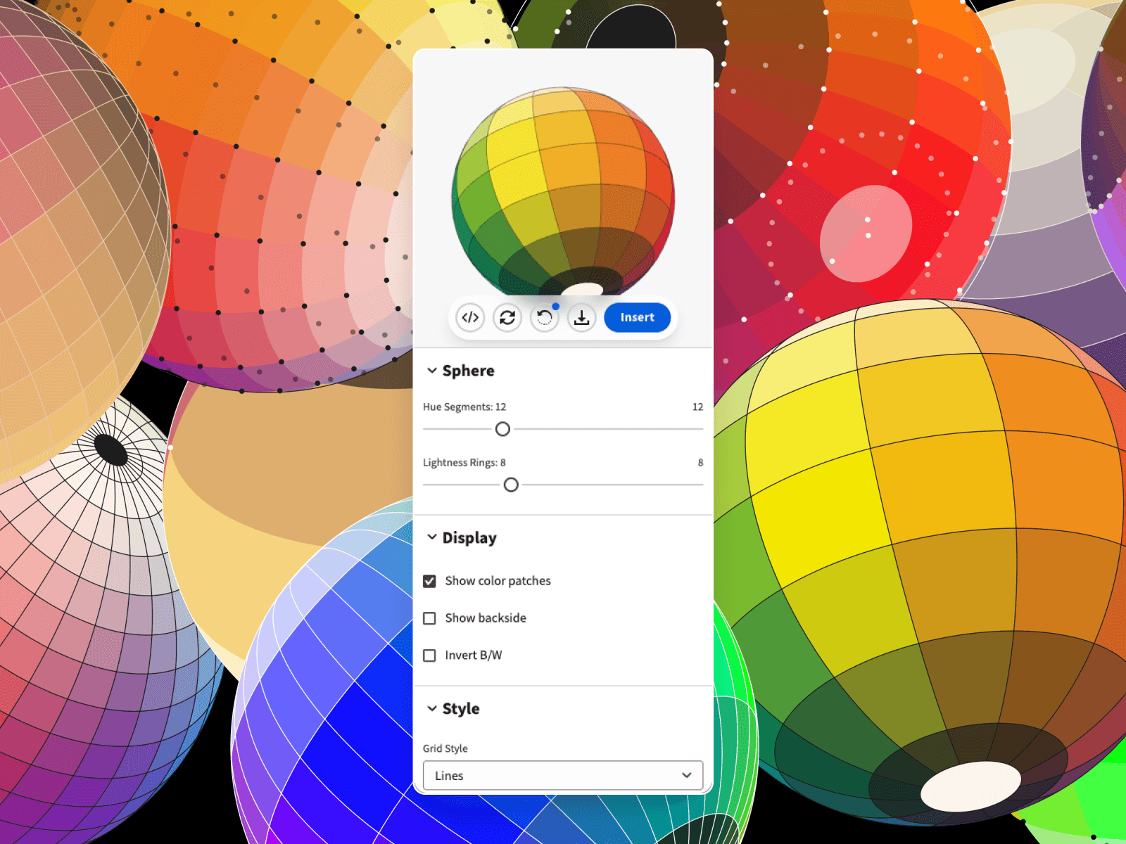 SVG Color Sphere