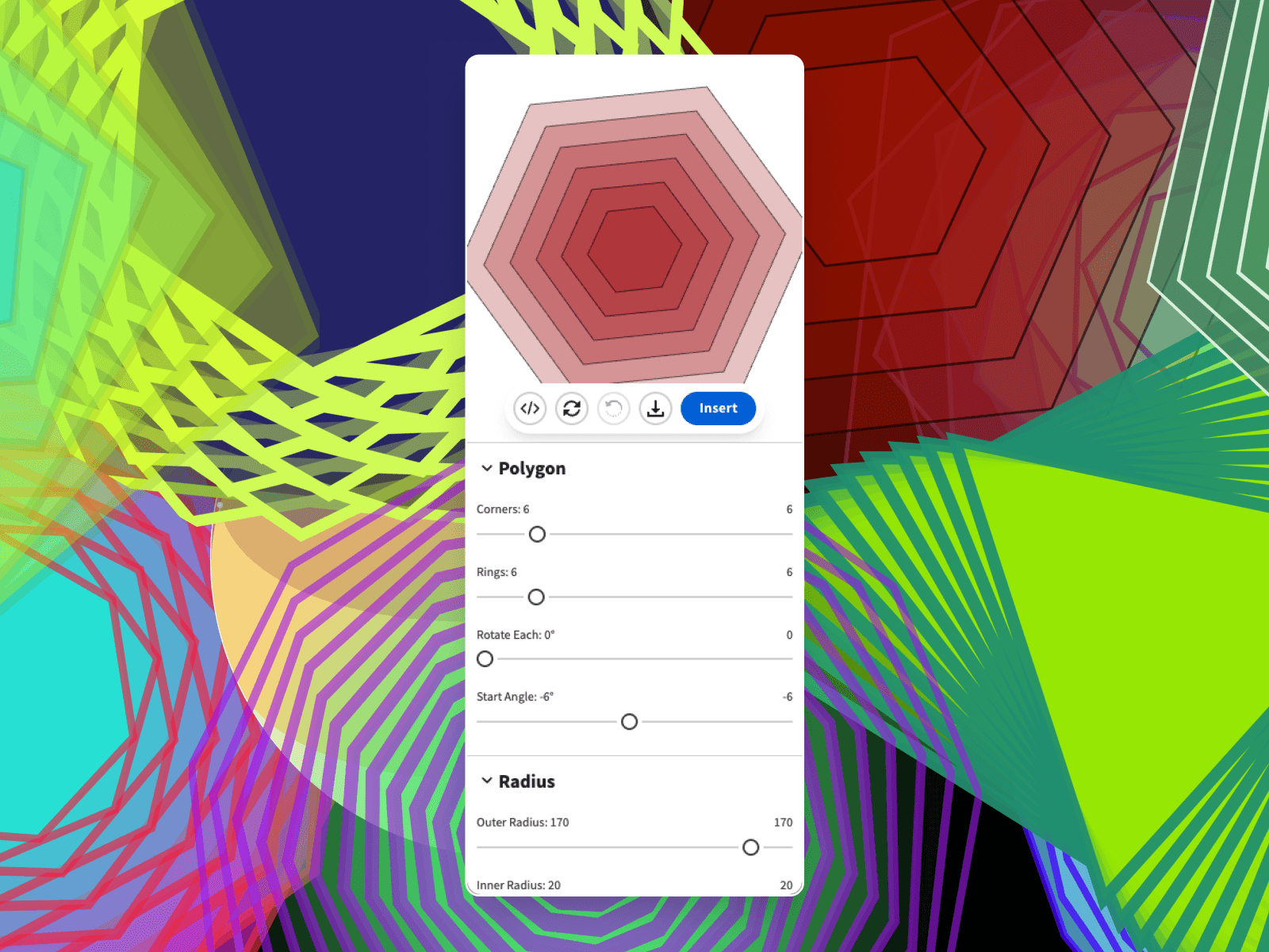 Radial Generative Polygon