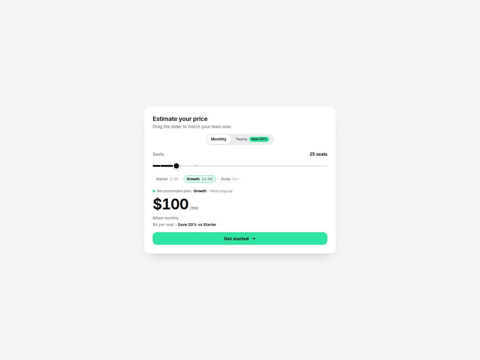 18 Price Calculator