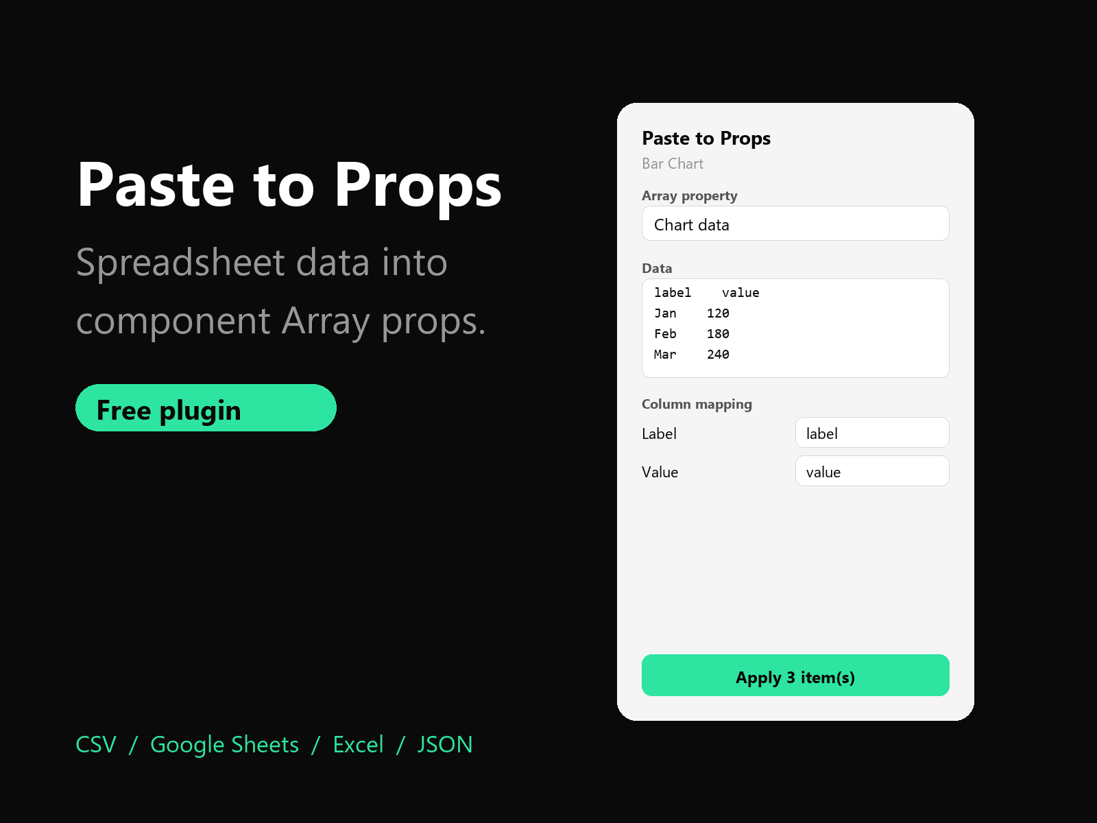 Paste to Props