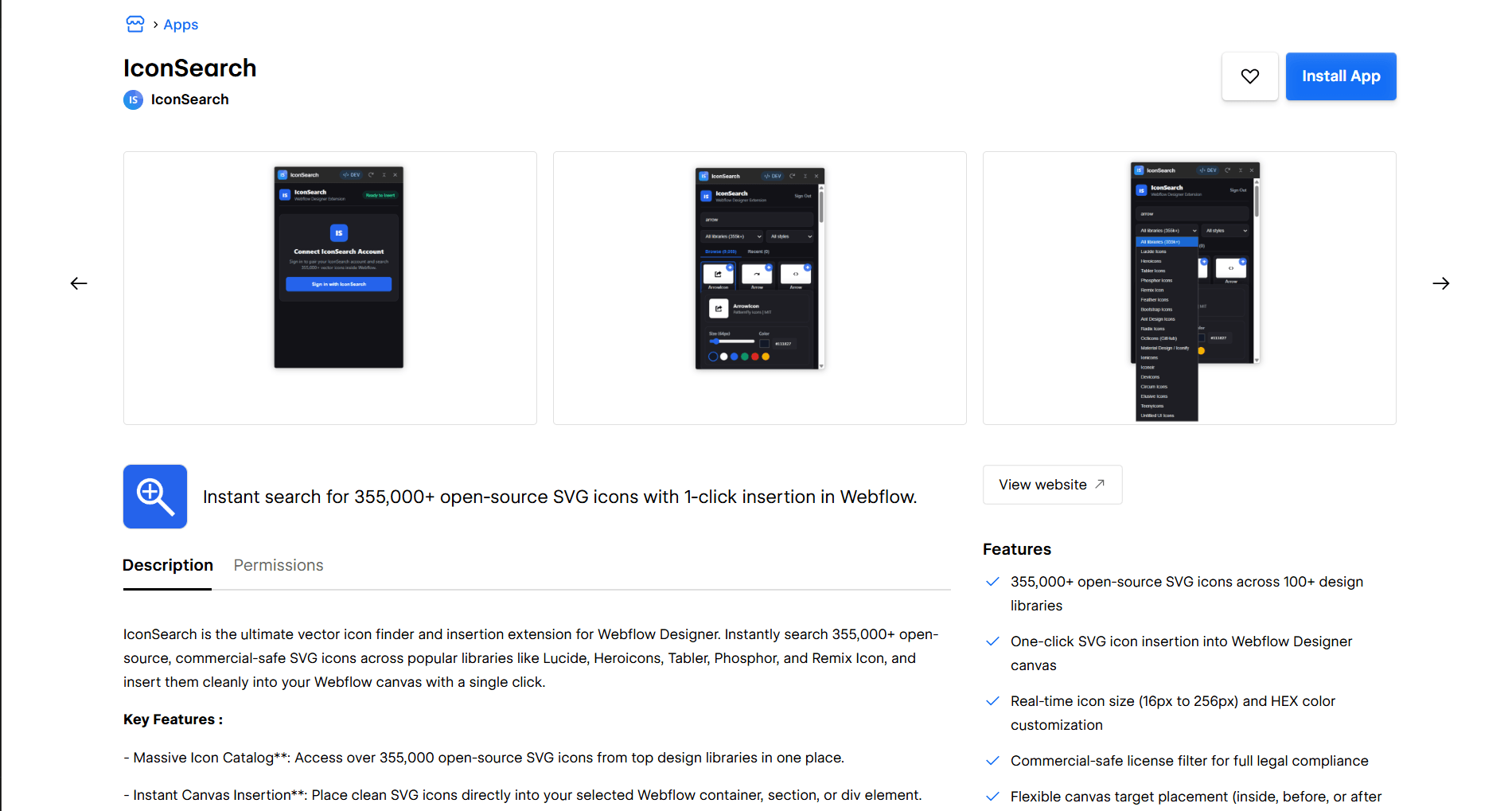 IconSearch is now live on Webflow Marketplace! 🎉Great news for Framer users too: you can now use the same IconSearch workflow across both Framer and Webflow.Search 355,000+ open-source SVG icons, customize their size and color, and insert them directly into your designs. This makes it easier to maintain consistent icons when moving projects, collaborating with Webflow teams, or working with clients across both platforms.Webflow appOne icon library. Two powerful design platforms. A faster, more consistent workflow.#Framer #Webflow #WebDesign #SVGIcons #DesignTools #IconSearch