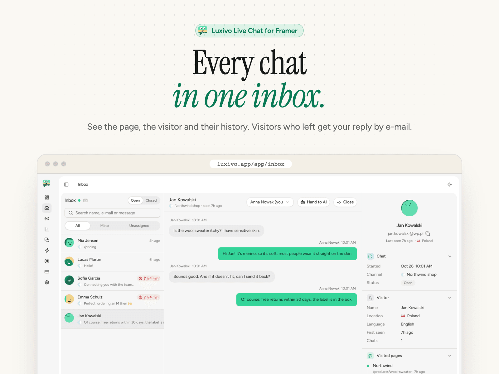 Luxivo Live Chat