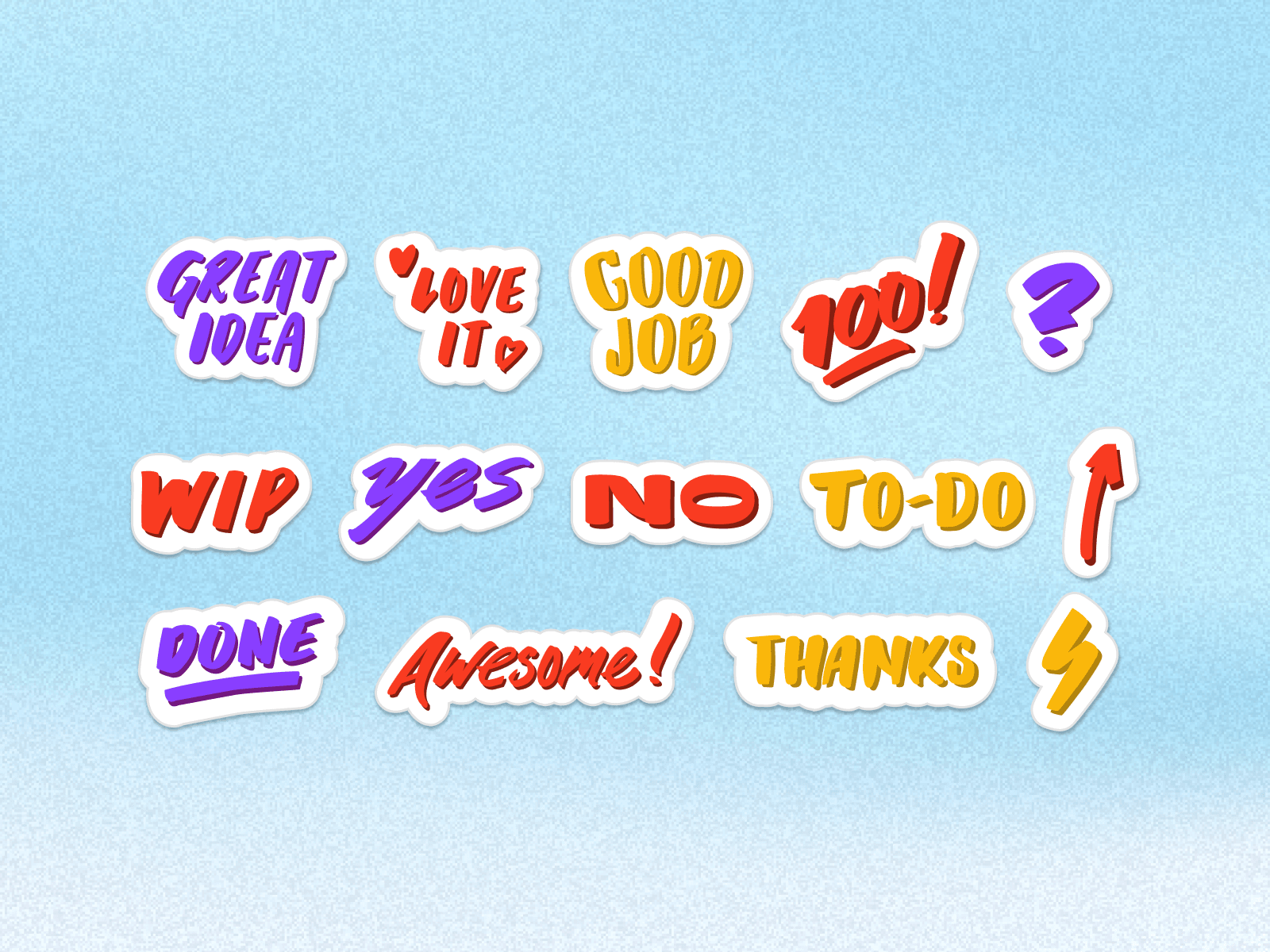 Hand-Letter Sticker