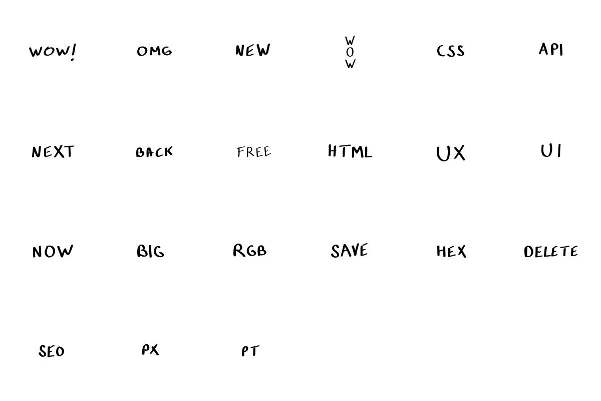 Hand-Drawn Wireframe