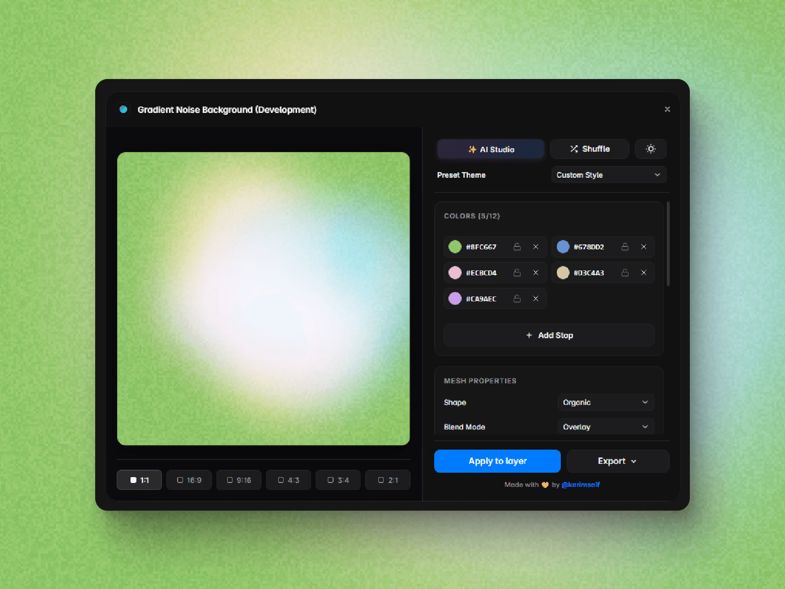 Gradient Noise Background