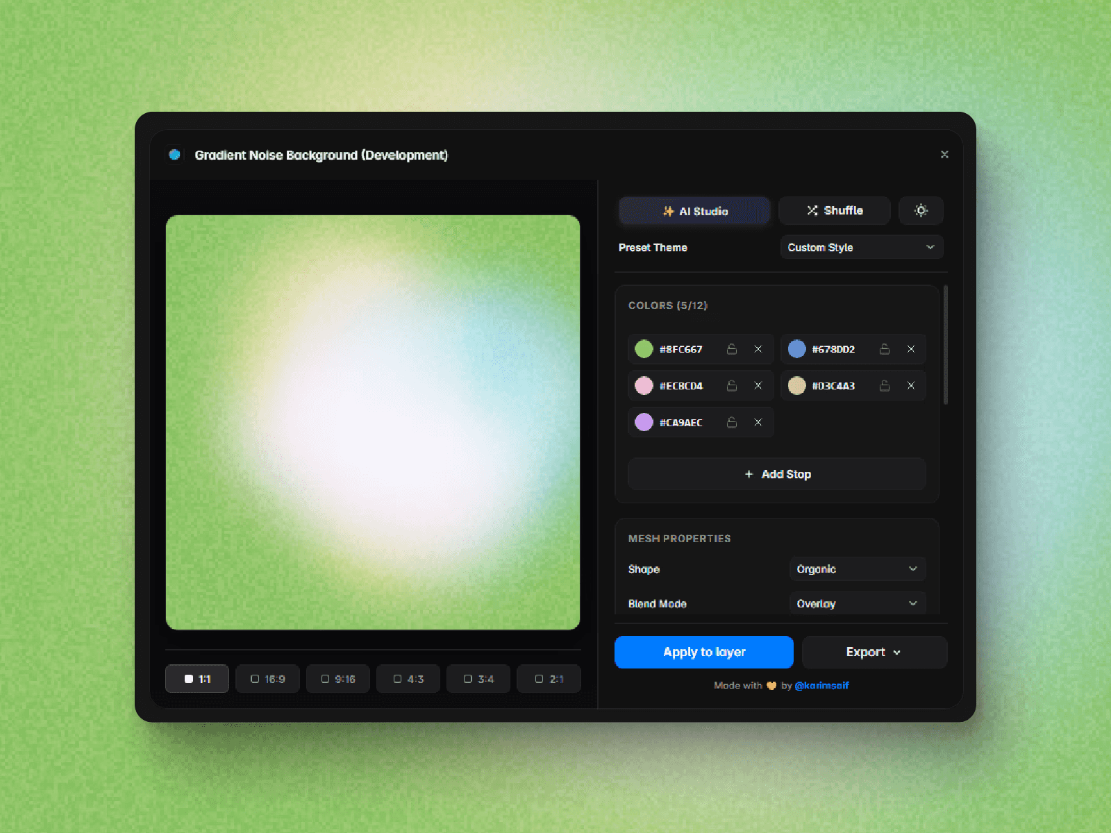 Gradient Noise Background