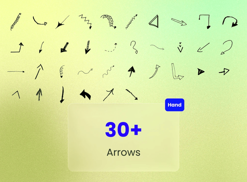 Arrows Hand And Icon