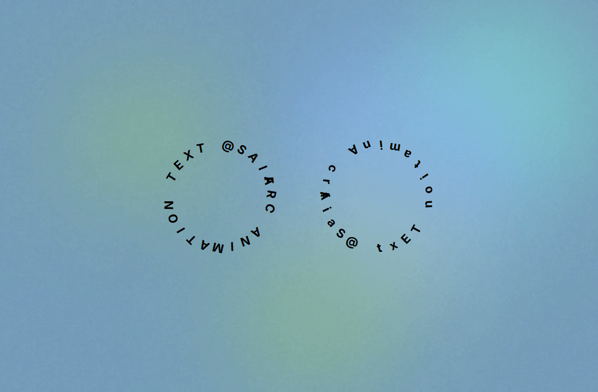Rotating Arc Text