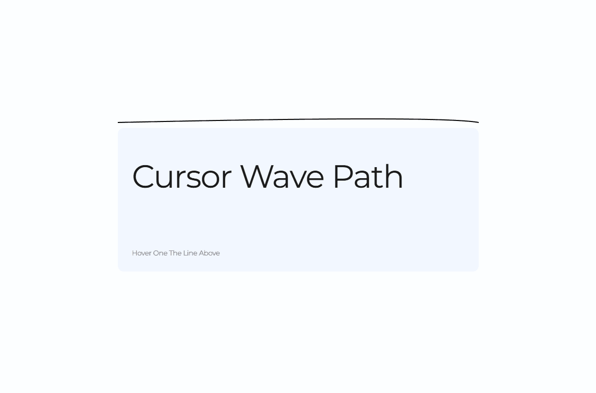 Cursor Wave Line