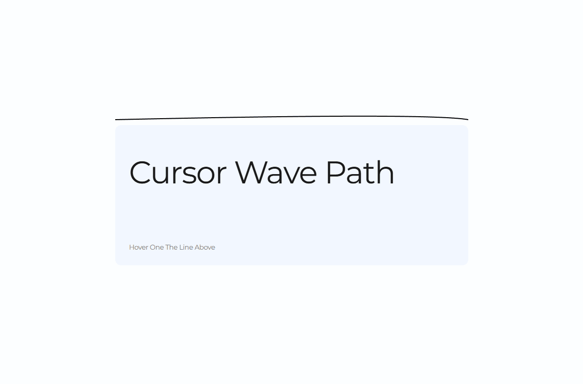 Cursor Wave Line