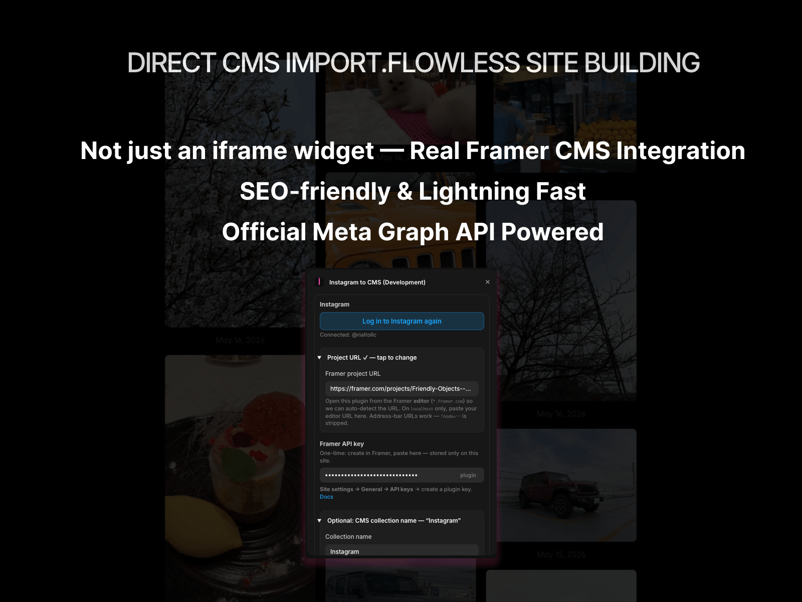 Social Feed to CMS