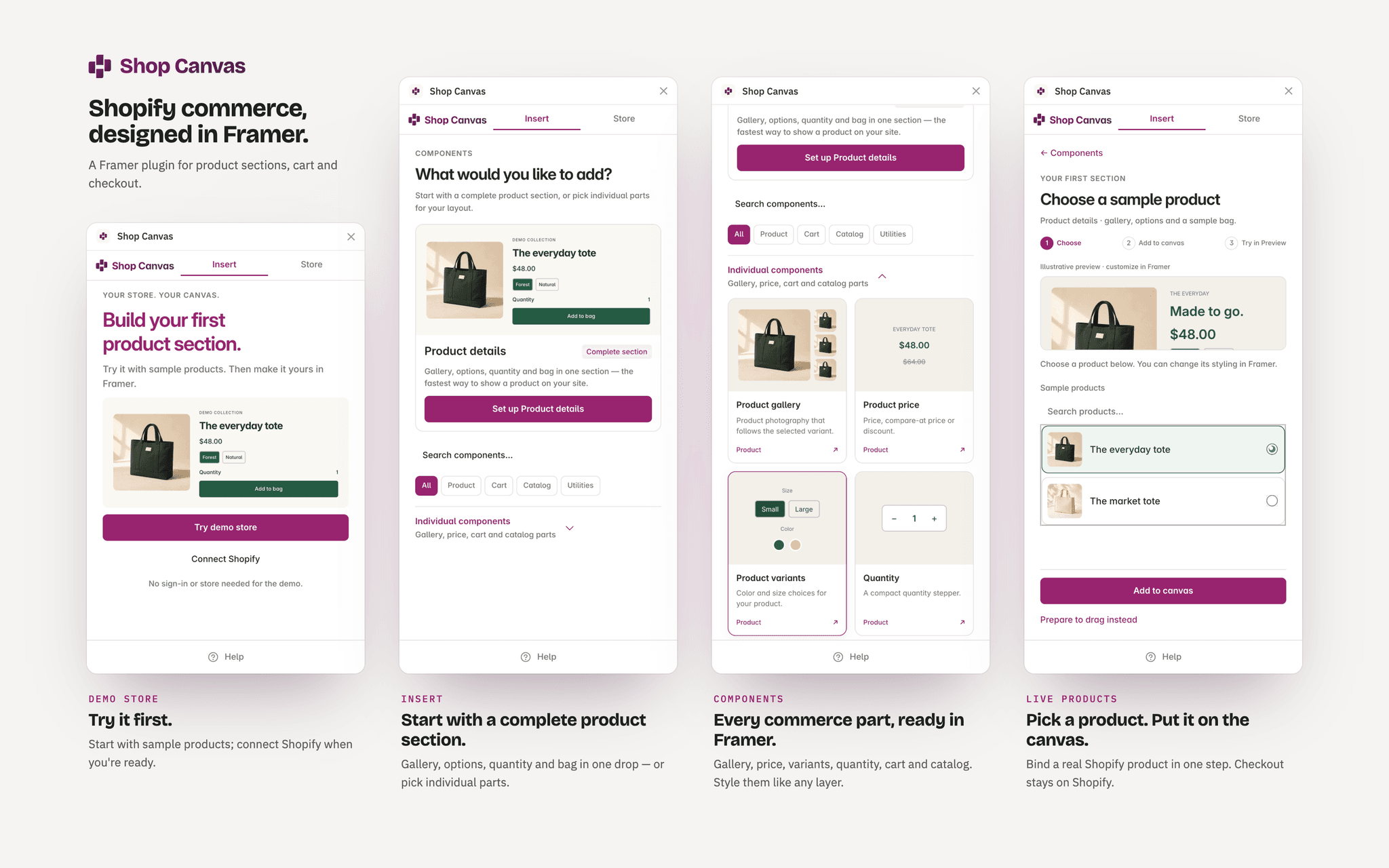 Shop Canvas