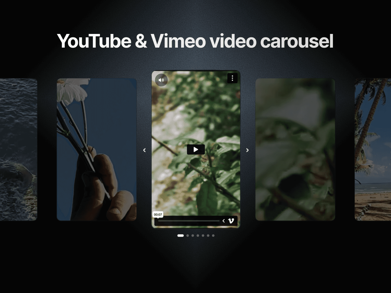 Video Carousel Links