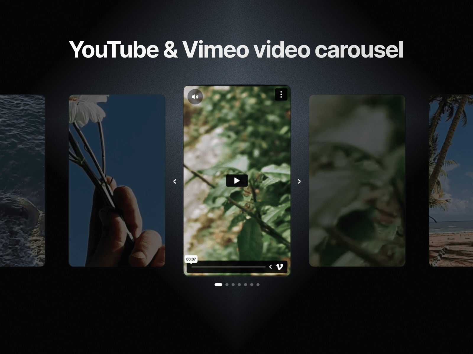 Video Carousel Links