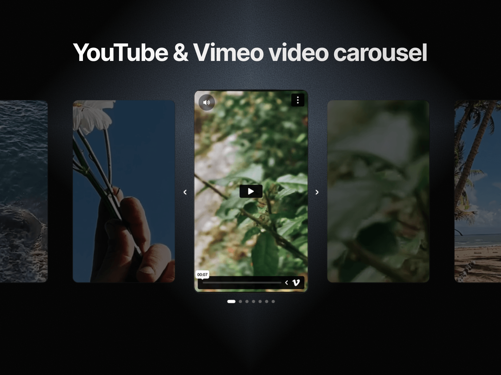 Video Carousel Links