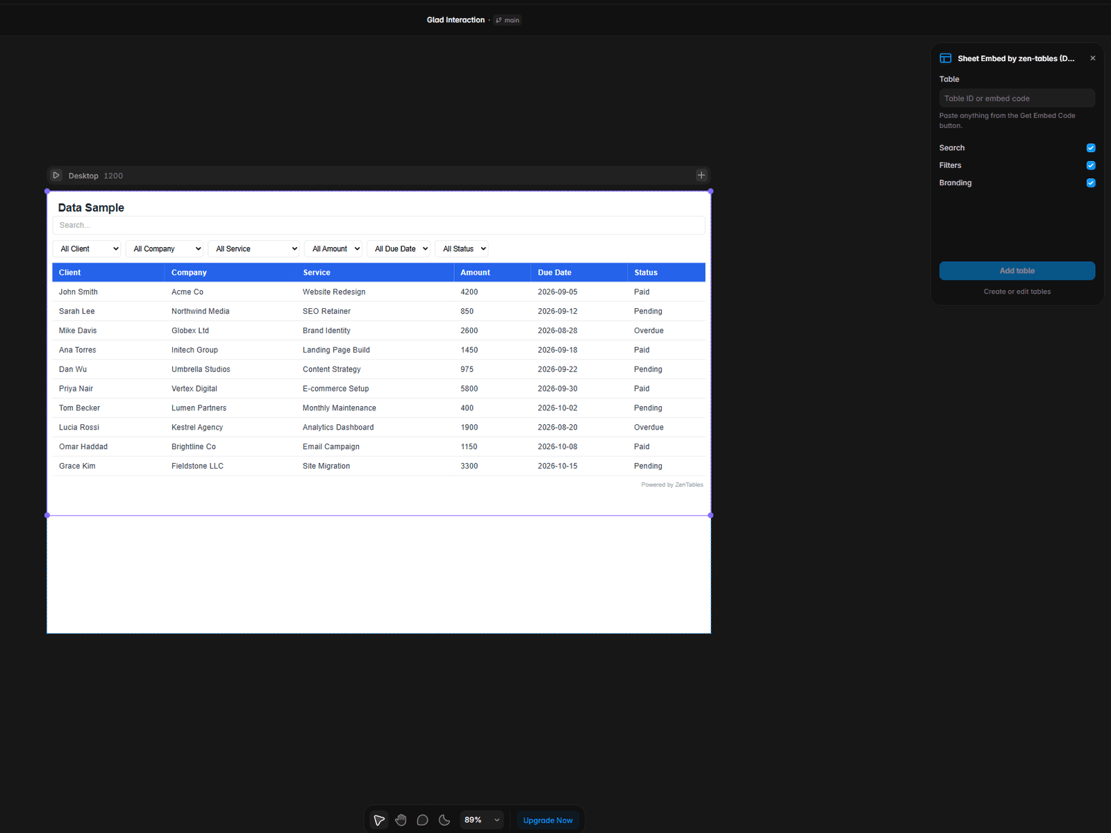 Sheet Embed by zen-tables