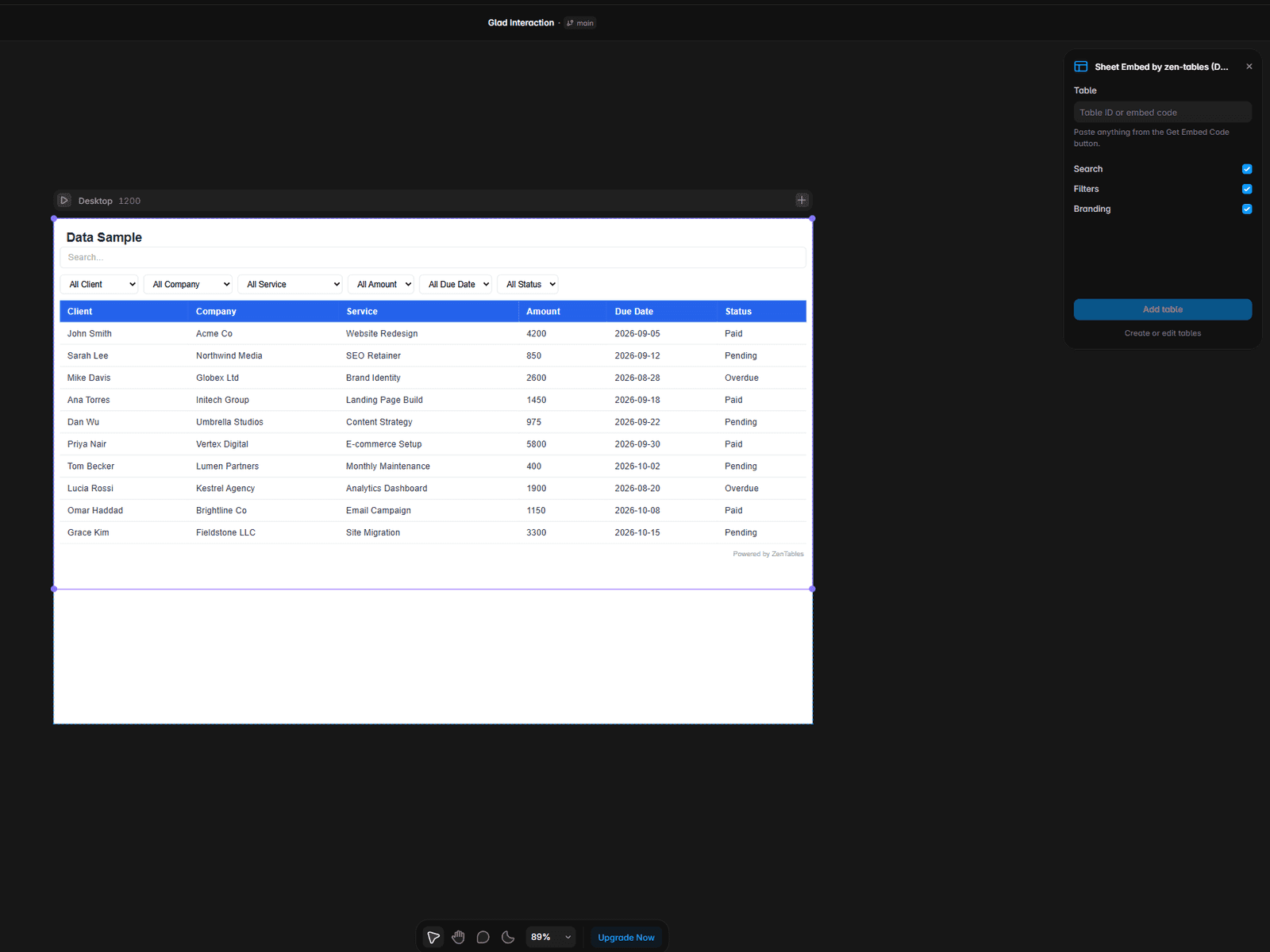 Sheet Embed by zen-tables