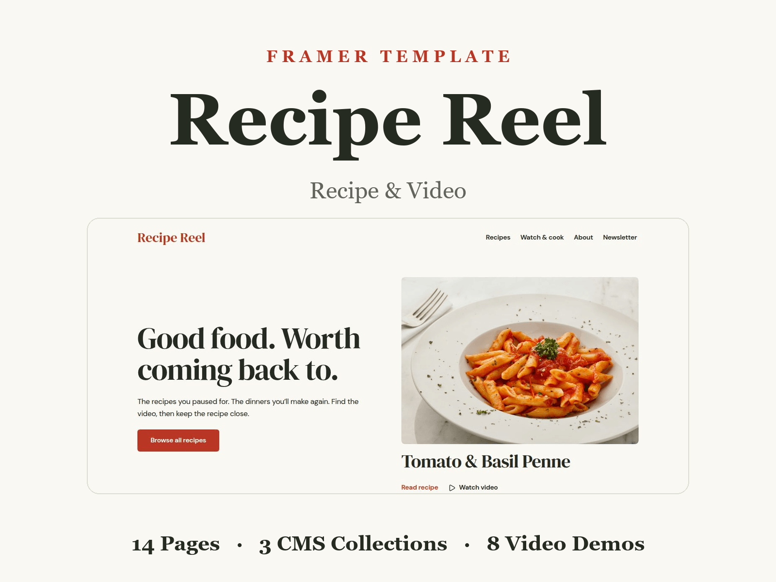Recipe Reel