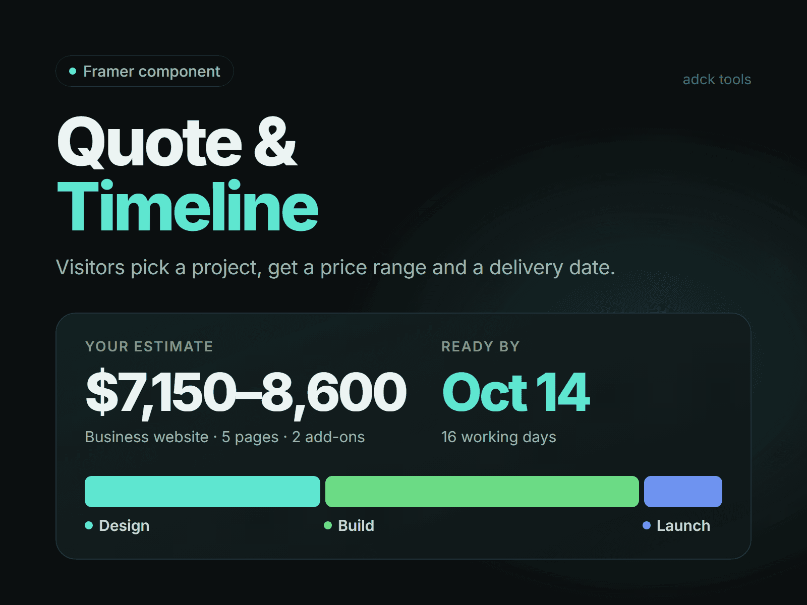 Quote & Timeline