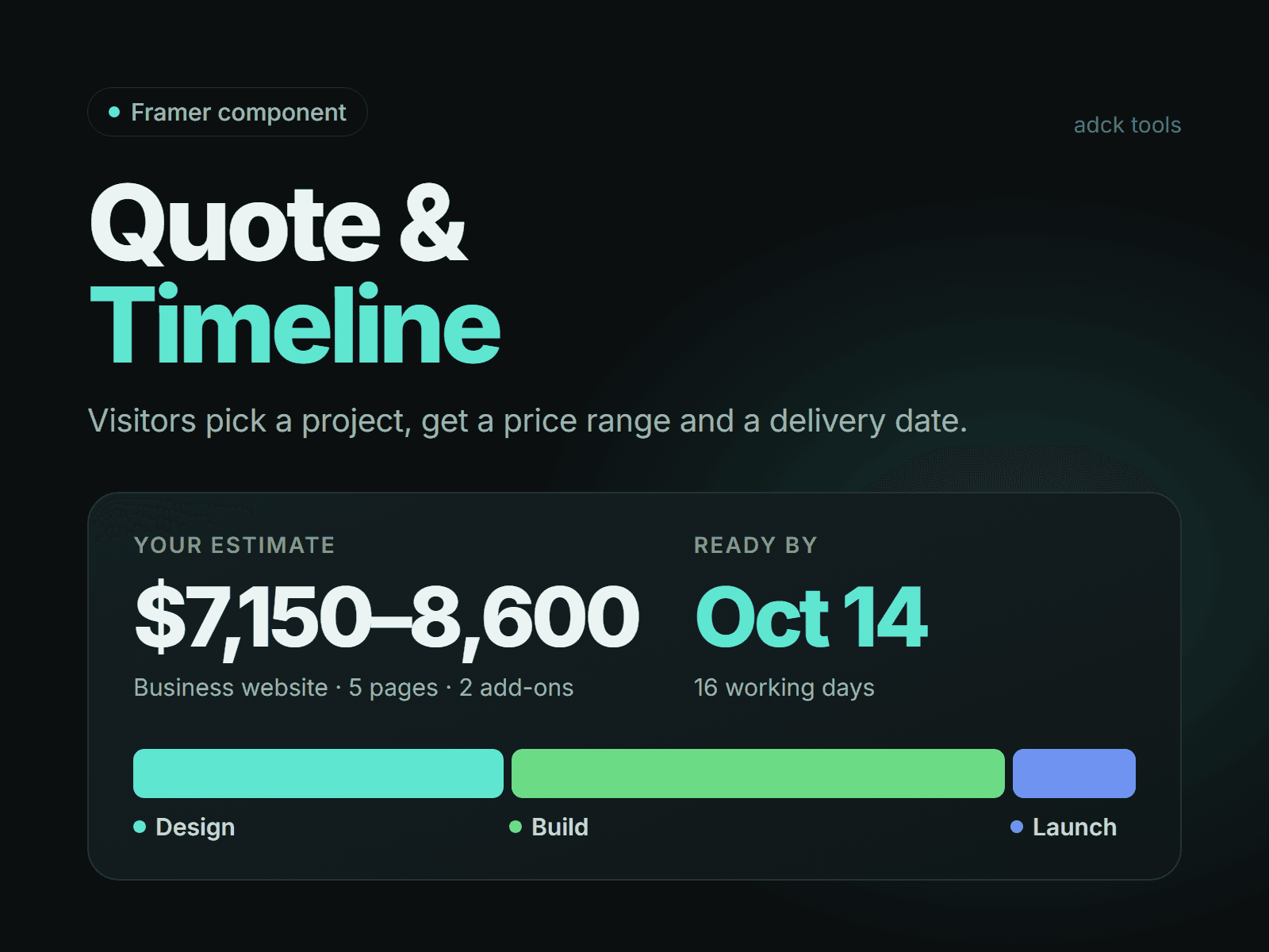 Quote & Timeline