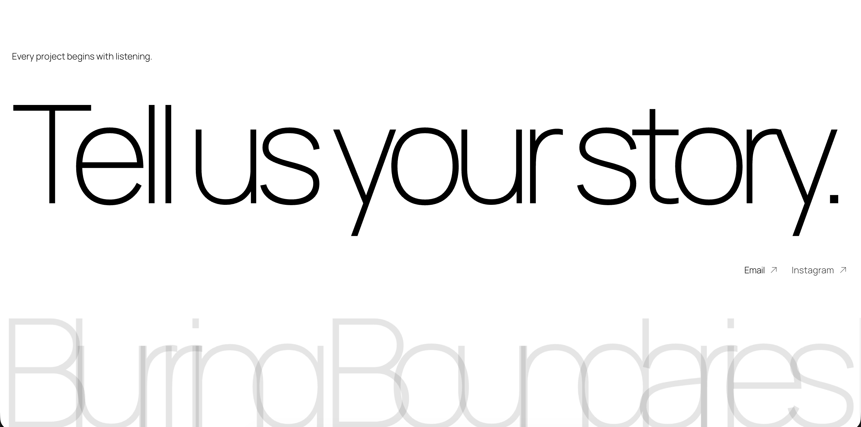 Blurring boundaries