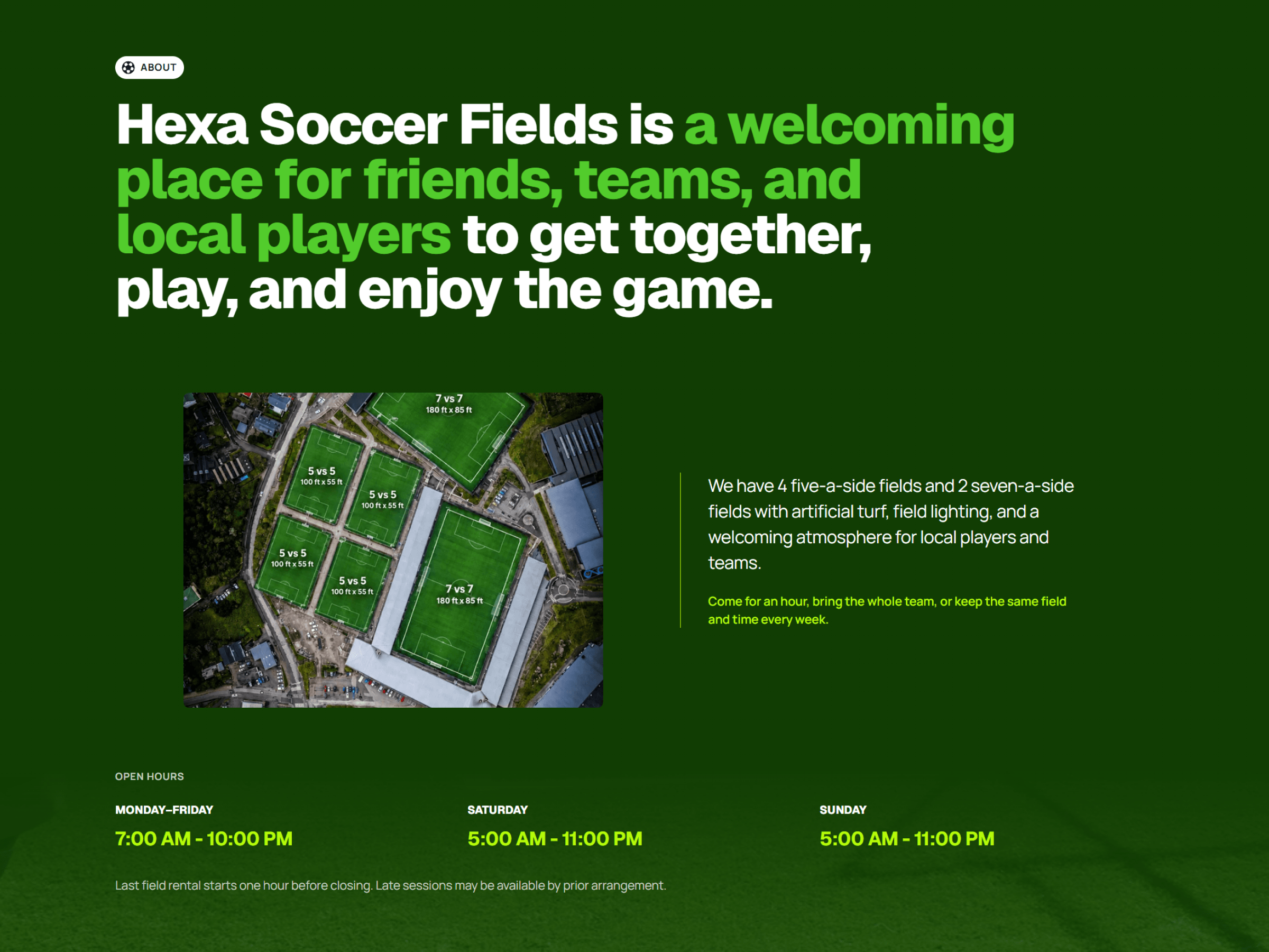 Hexa Soccer Fields