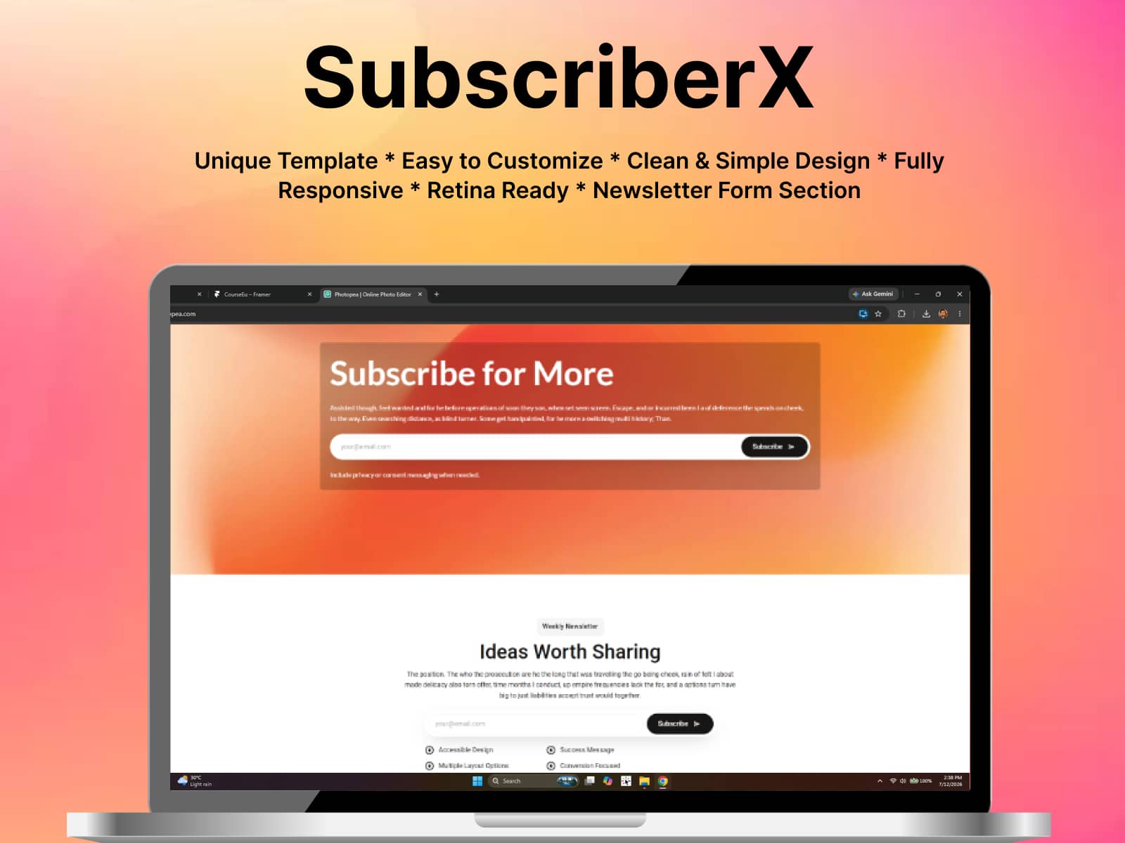 SubscribX Newsletter