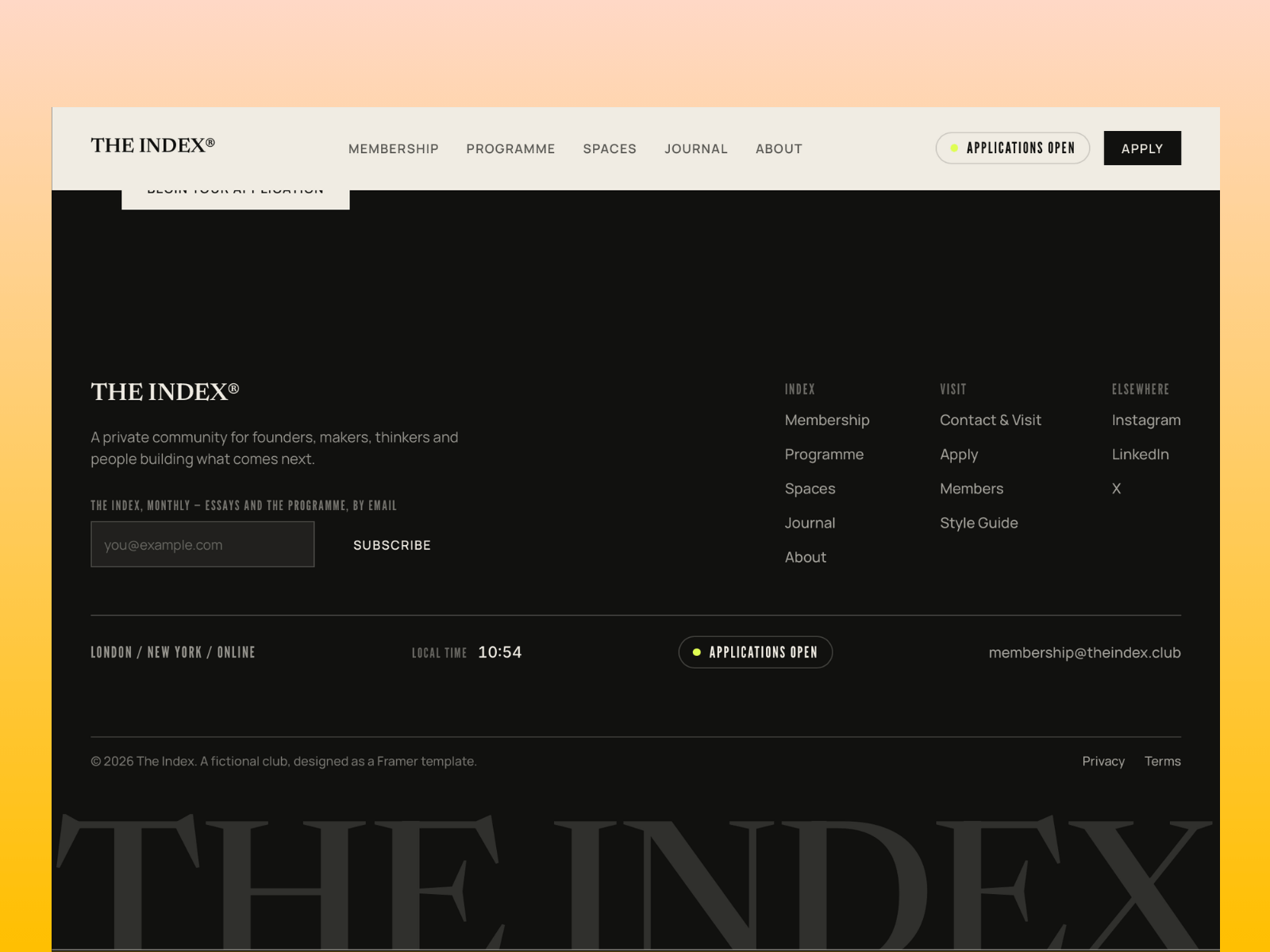 The Index