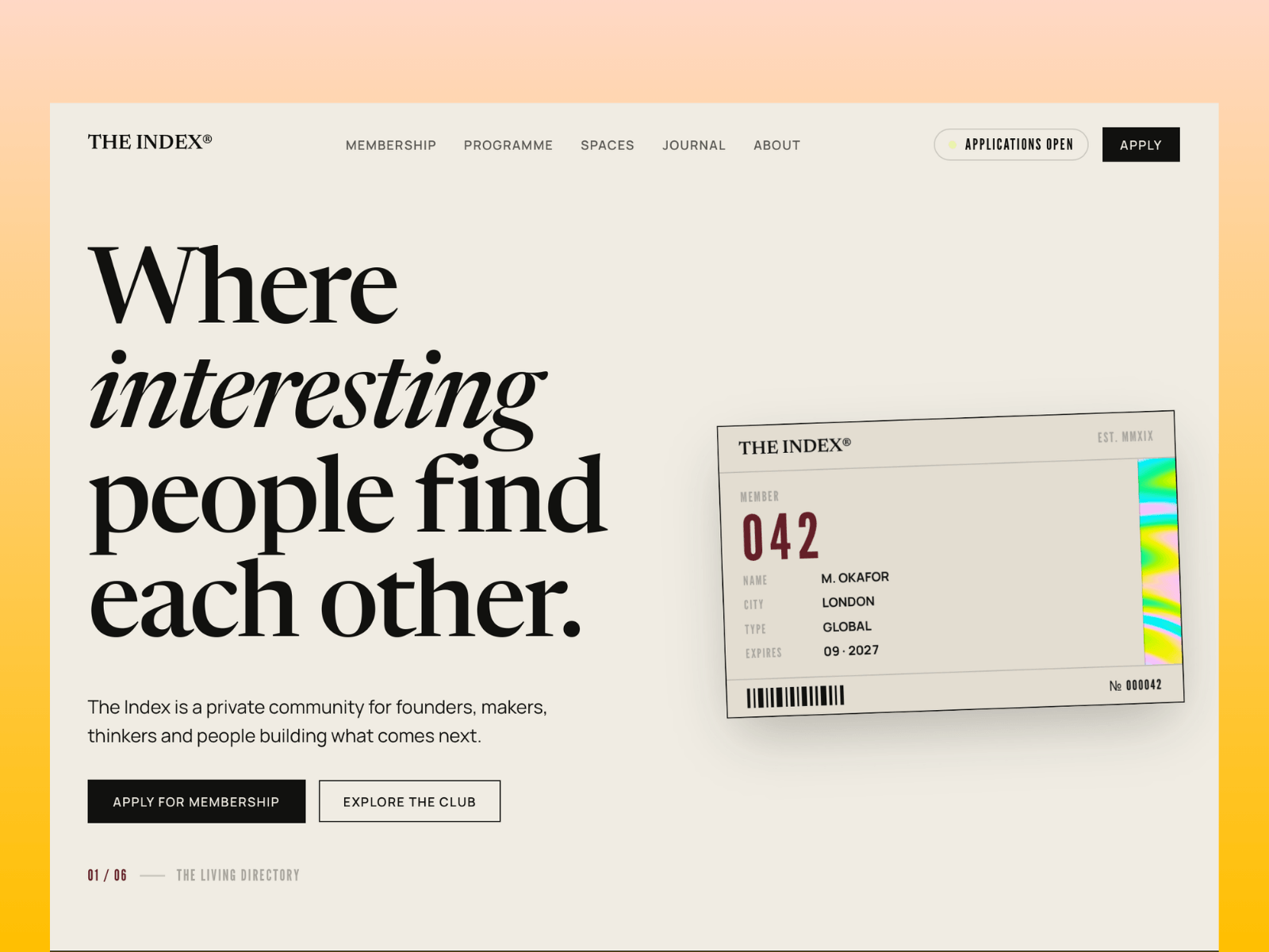 The Index