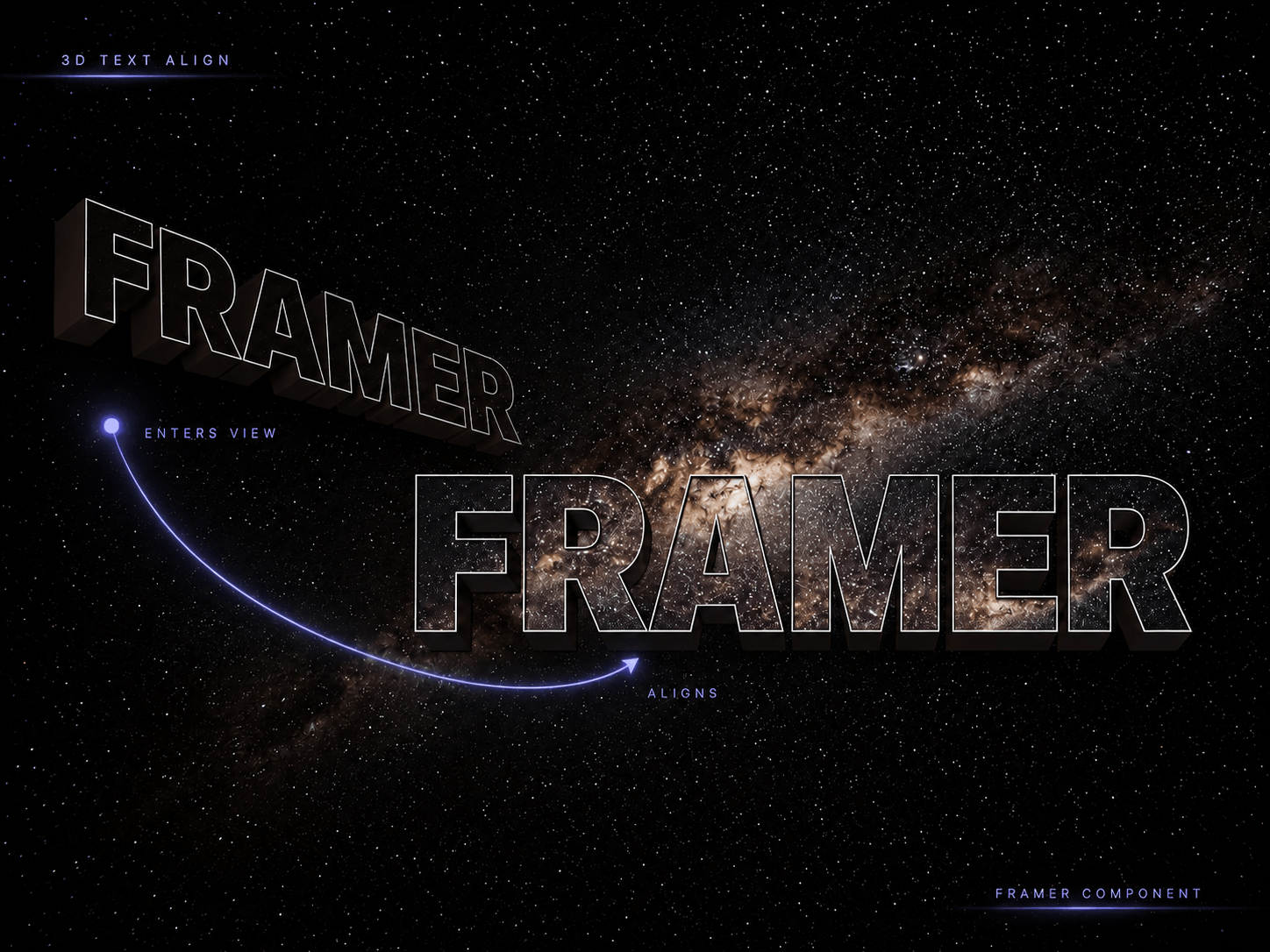 Nebula 3D Text Align
