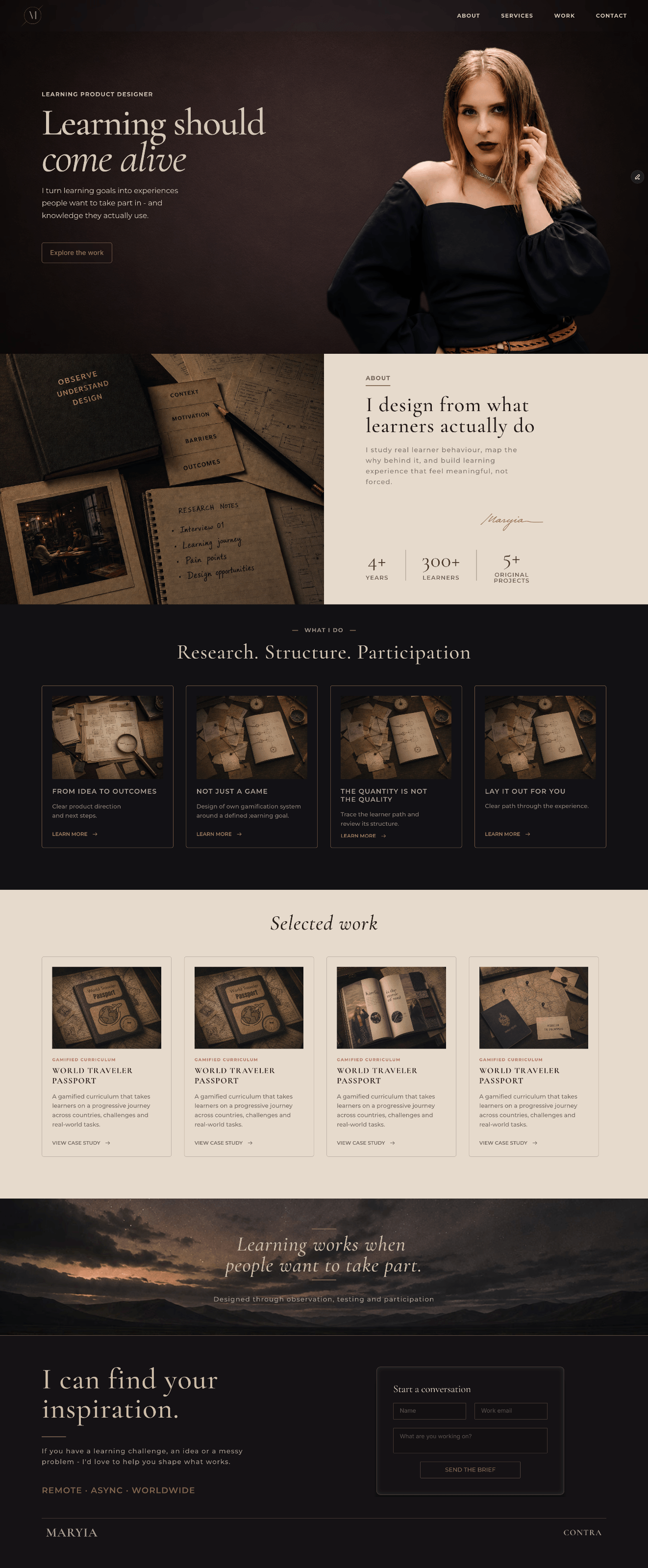 My first baby steps into the serious stuff 🥹The site is still a work in progress - and I’m building it closely together with the client from day one.Slowly learning to go beyond making things “look good” and turn a person, their experience, and their work into one coherent story.
