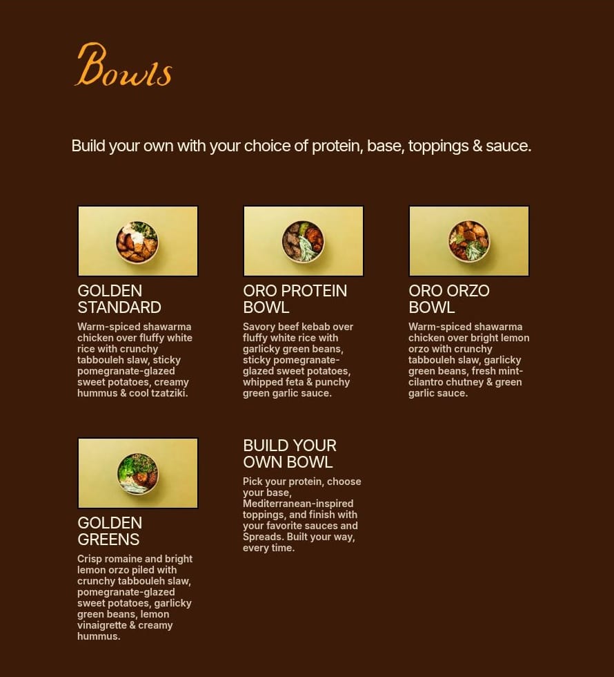 Oro Bowls