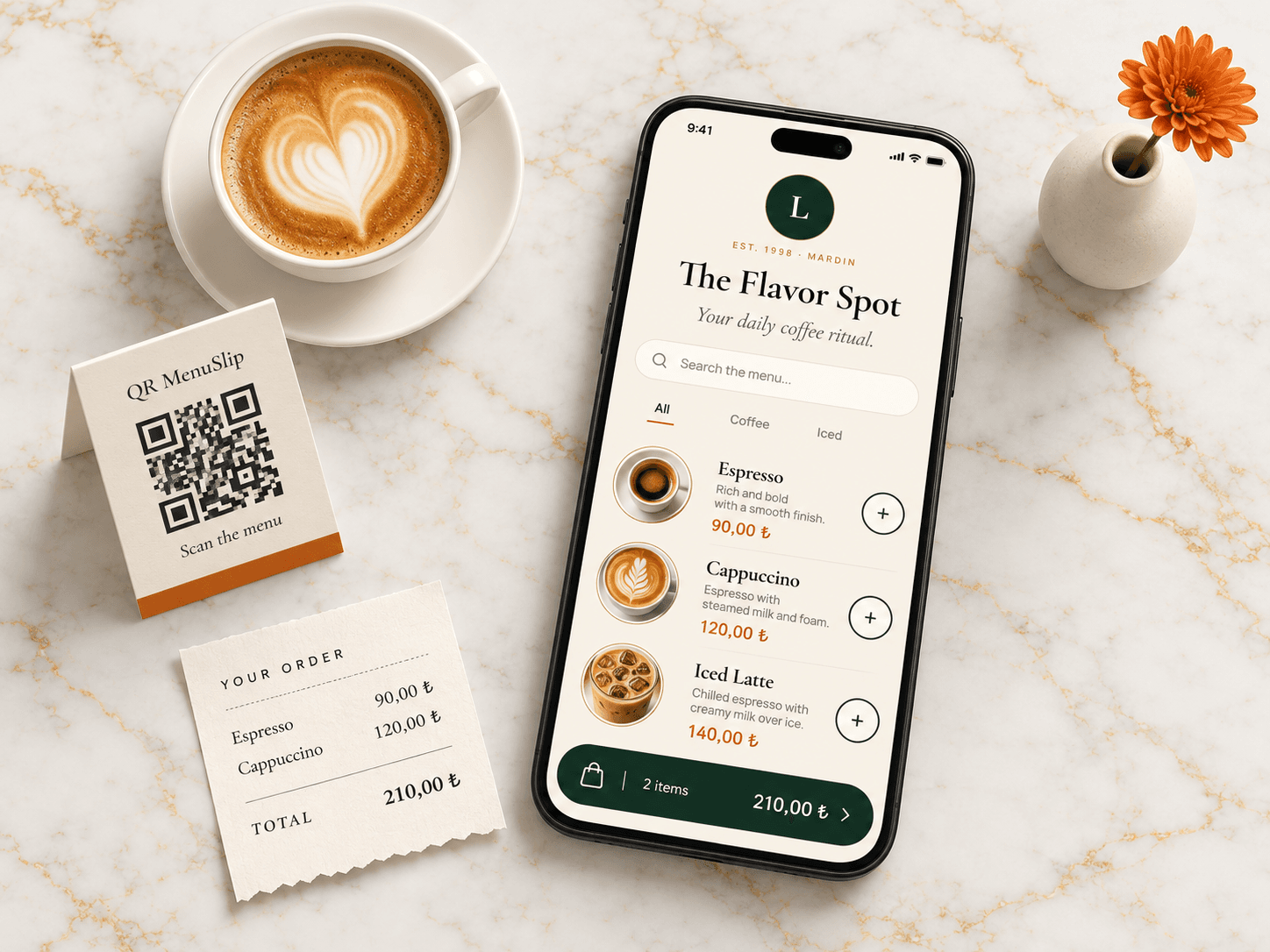 QR MenuSlip