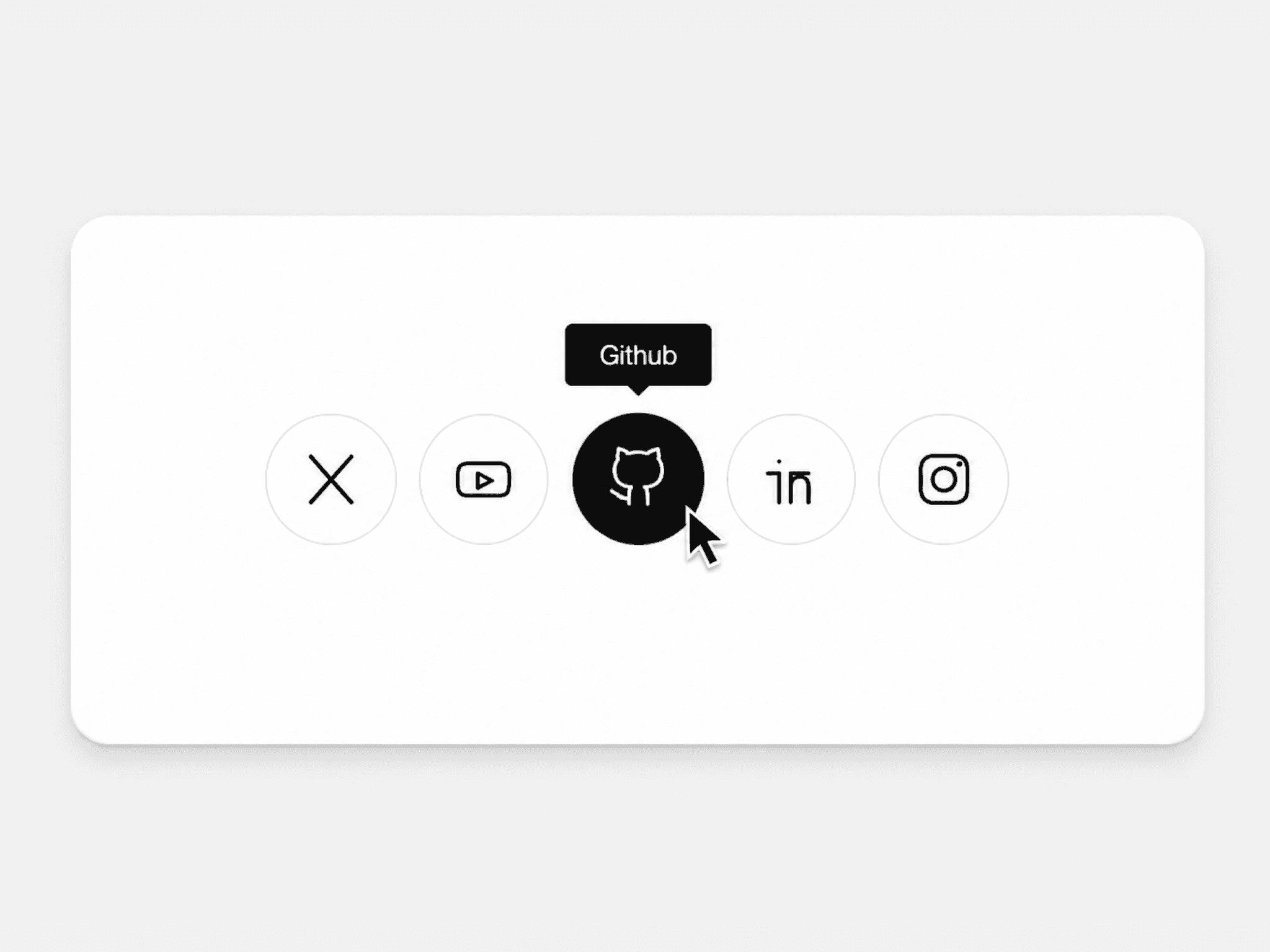 Social Icons Bar