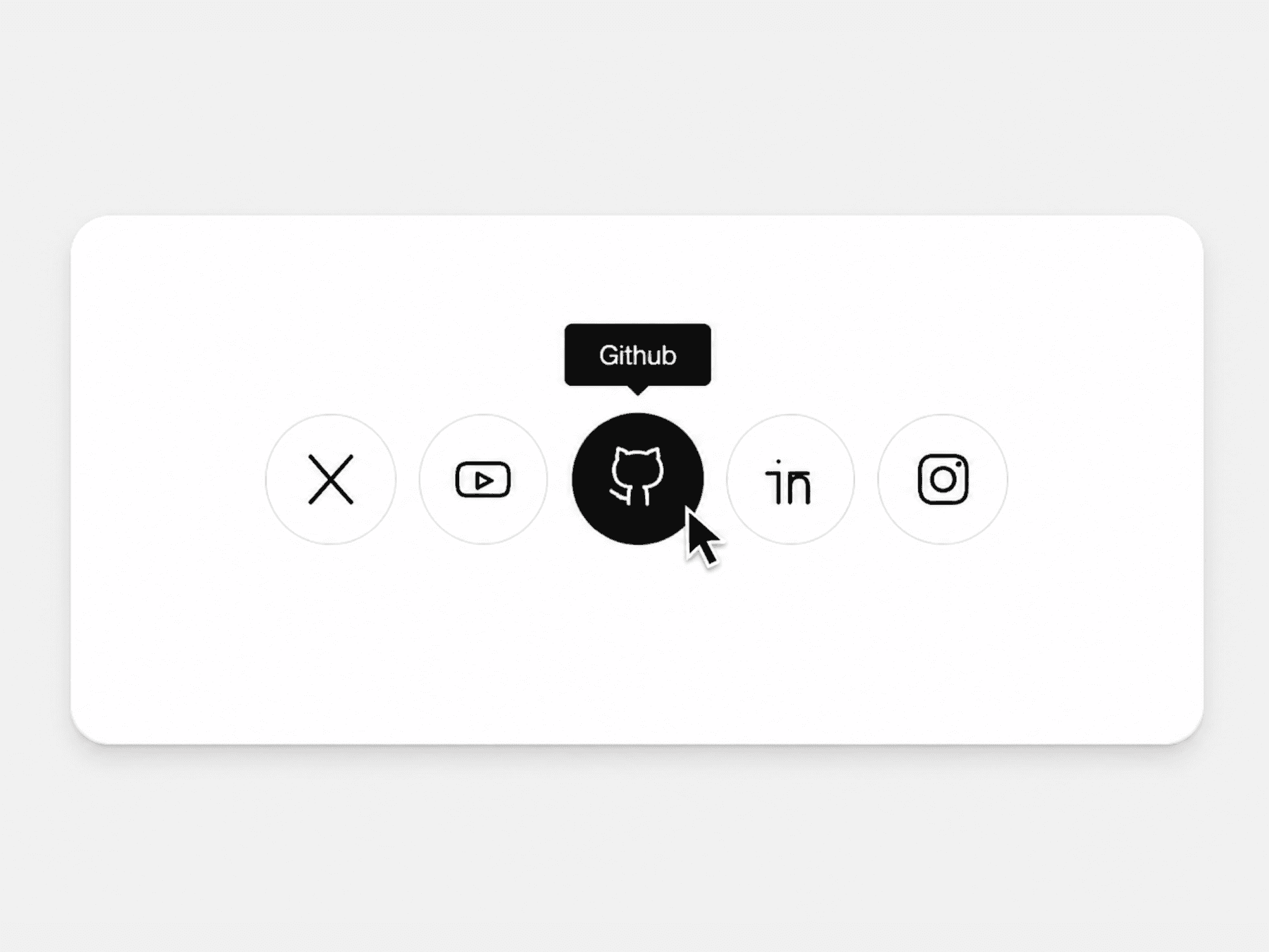 Social Icons Bar