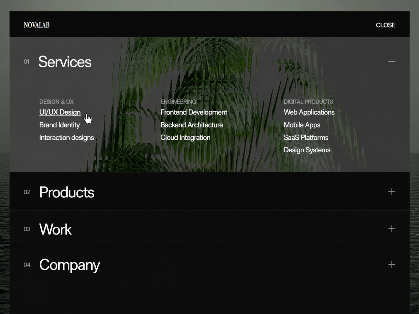 Accordion Mega Menu