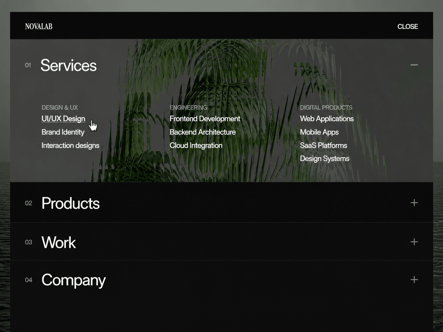 Accordion Mega Menu