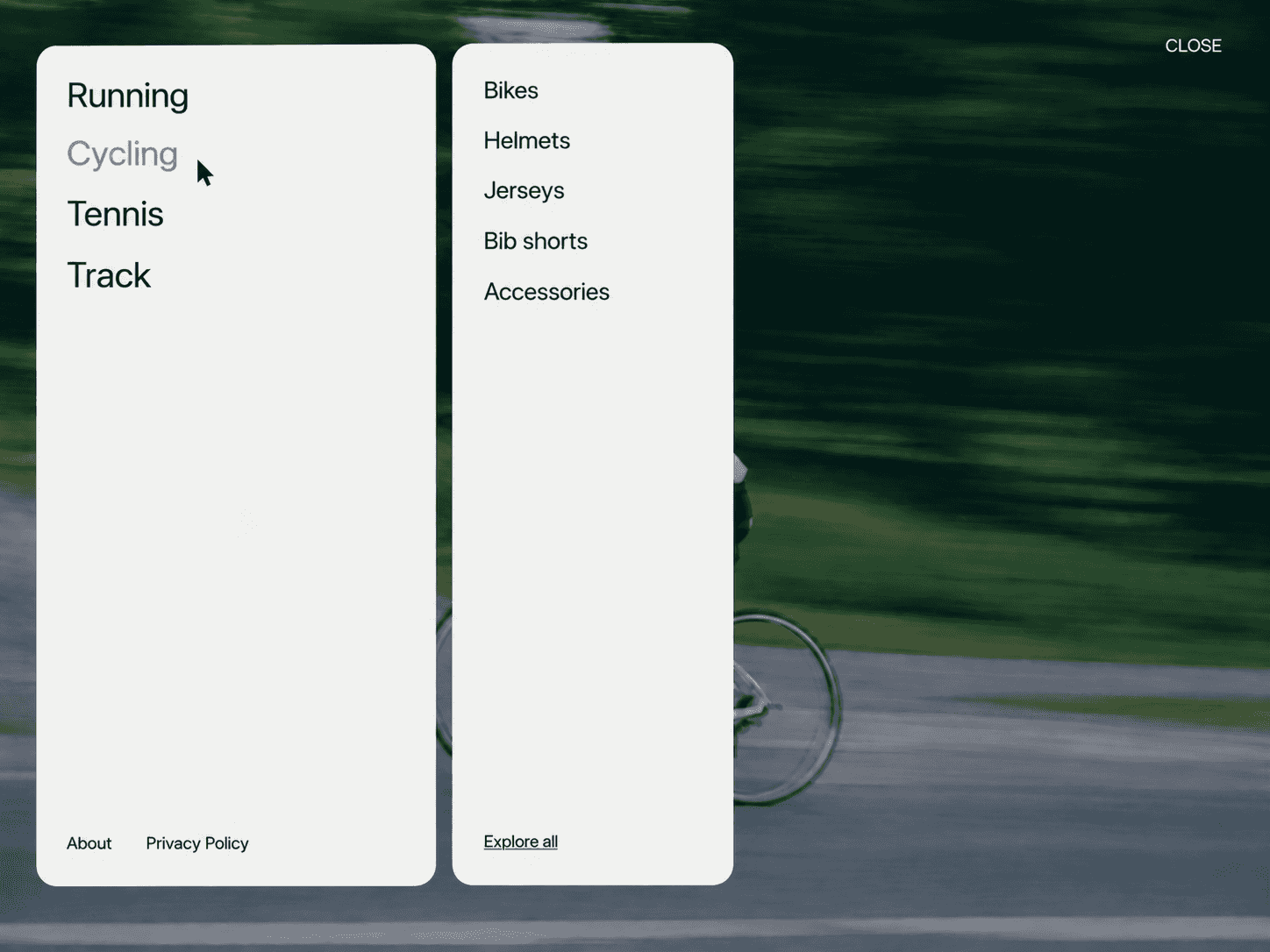 Multi Level Menu