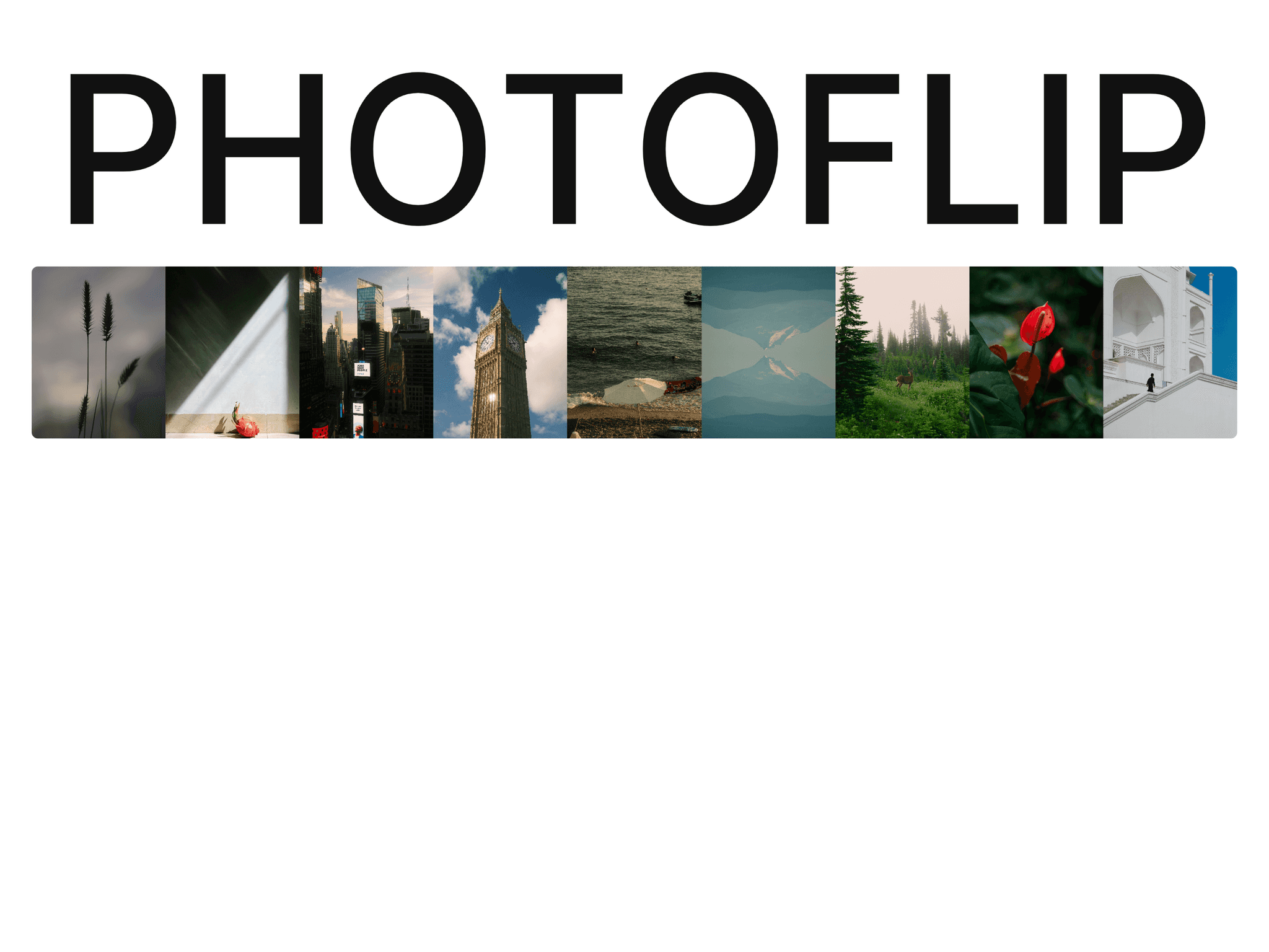 Photo Flip Text