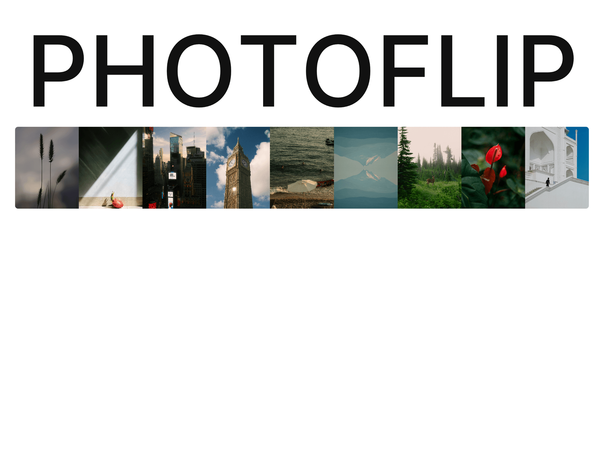 Photo Flip Text