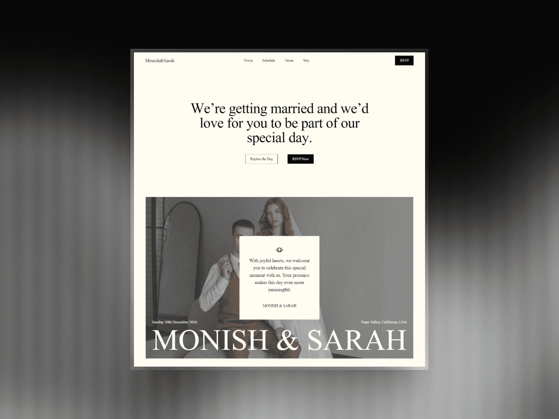 Monish & Sarah