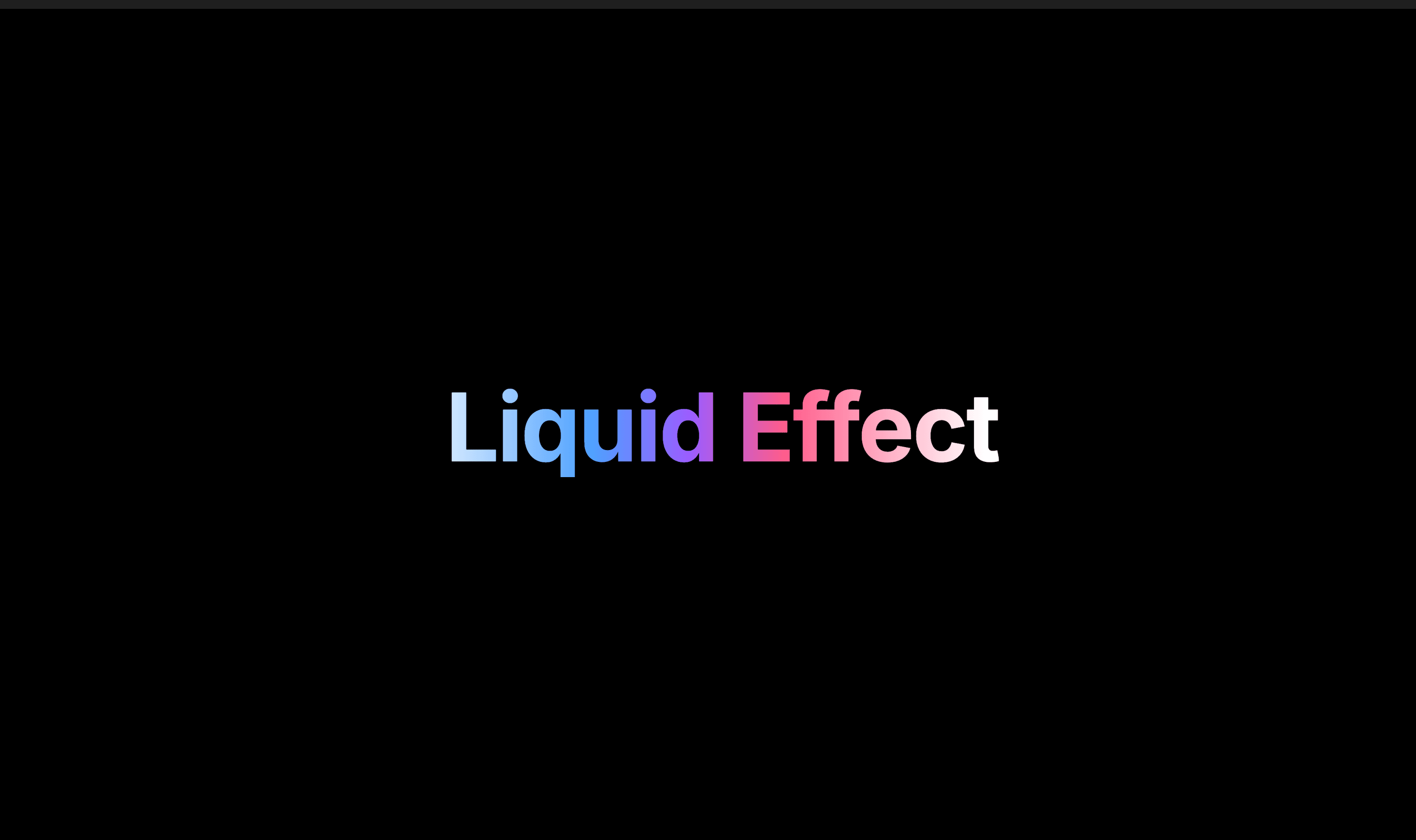 Liquid Wave Effect
