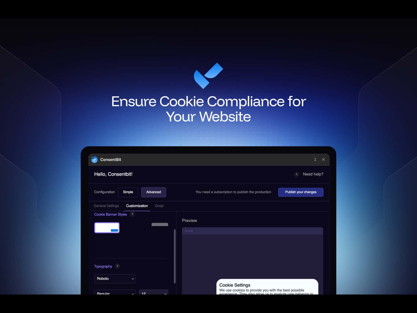 ConsentBit: Cookie Consent Banner