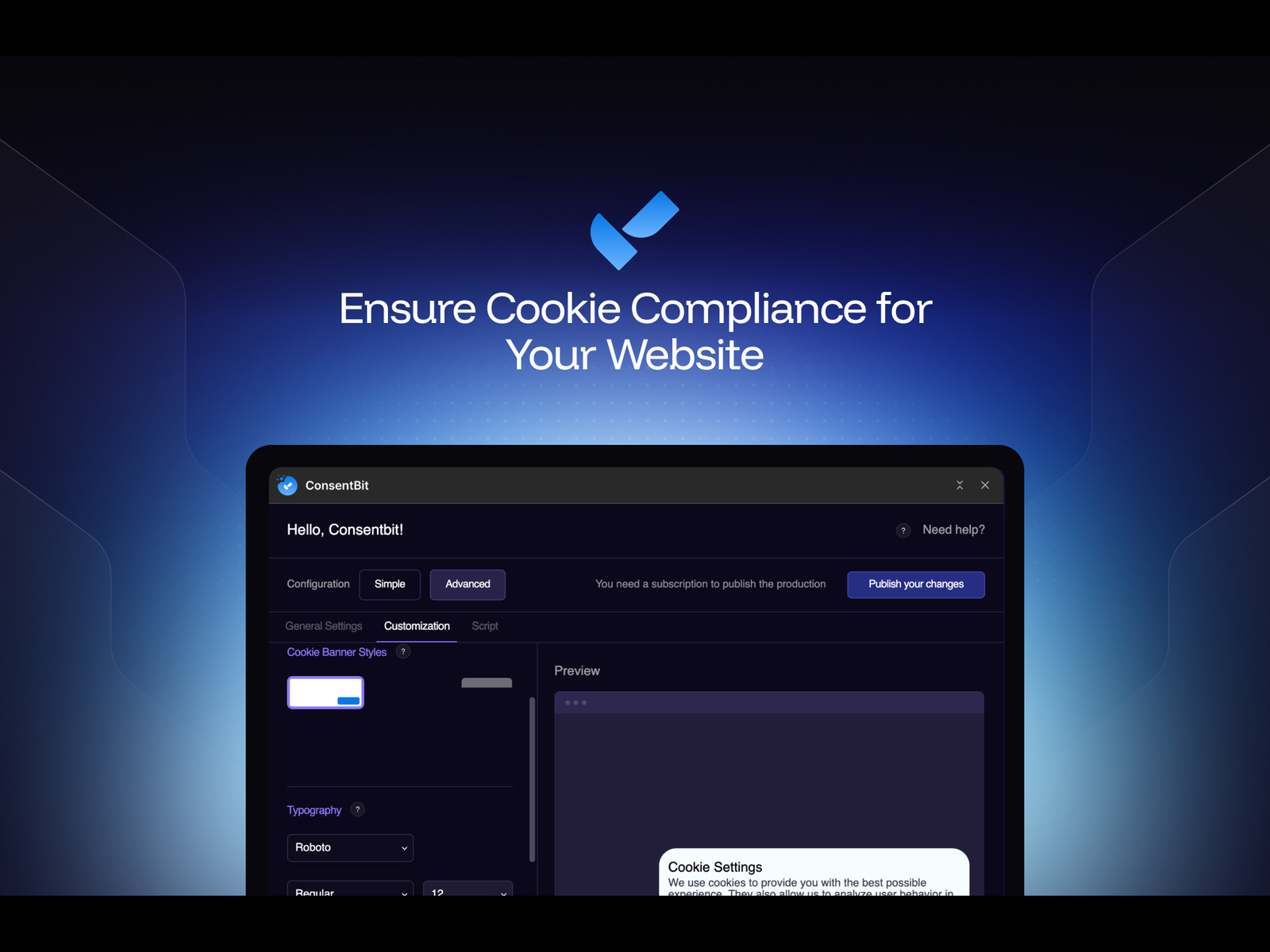 ConsentBit: Cookie Consent Banner